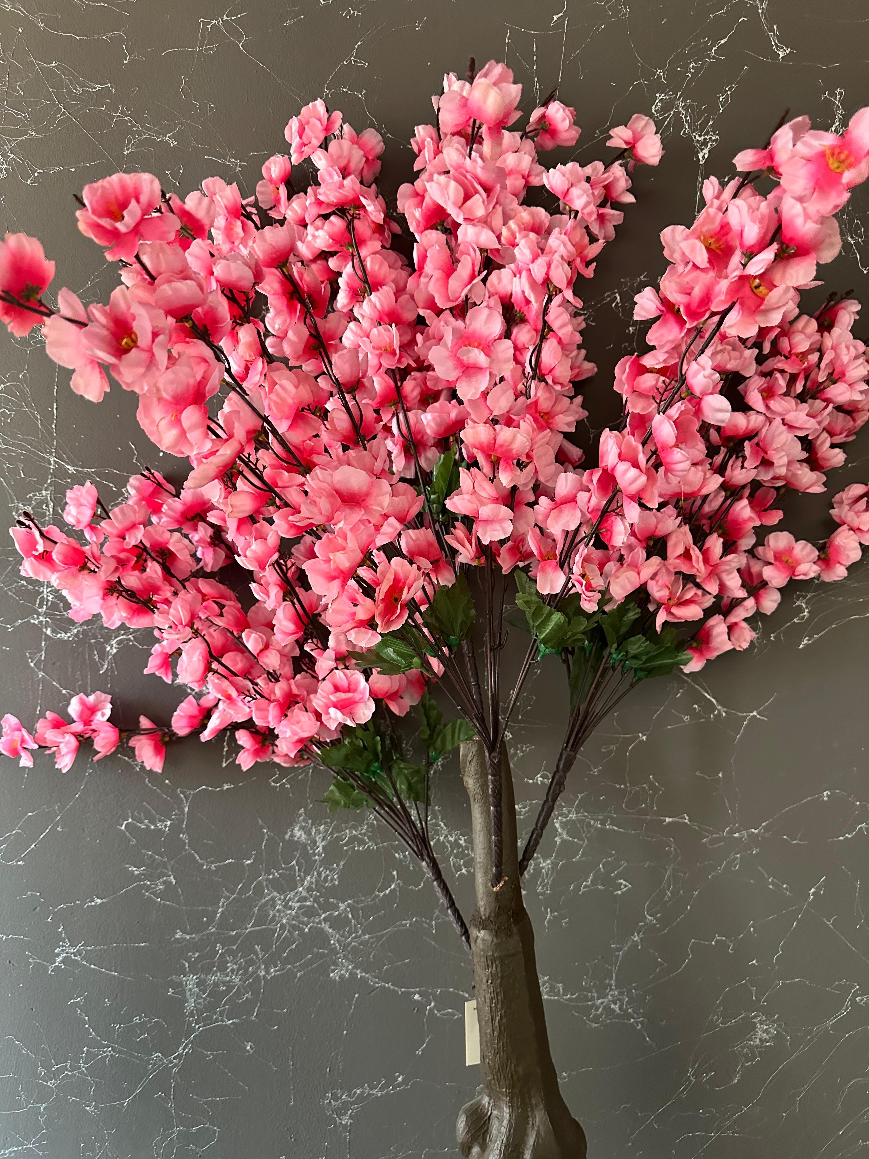 Yapay Ağaç Japon Kiraz Çiçeği Hazır Gövdeli Bahardalı Ağacı 100cm Sakura Çiçeği