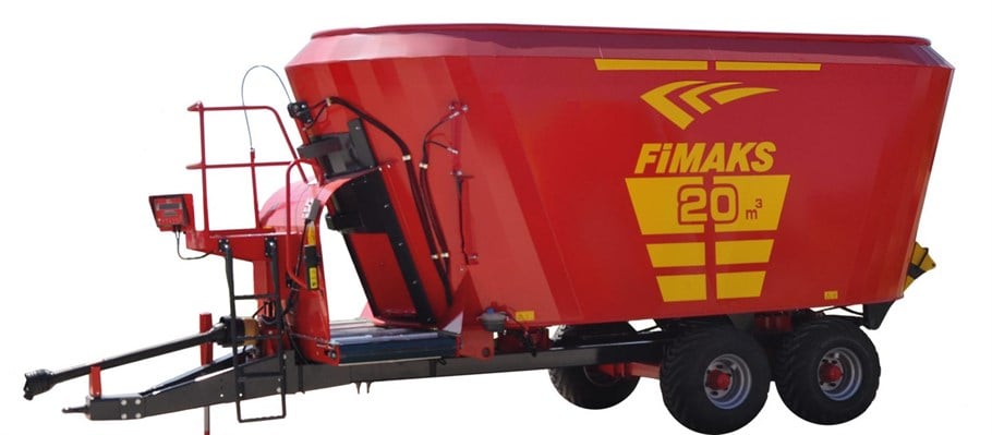 ÇİFT HELEZONLU DİKEY YEM KARMA MAKİNESİ 20 M3