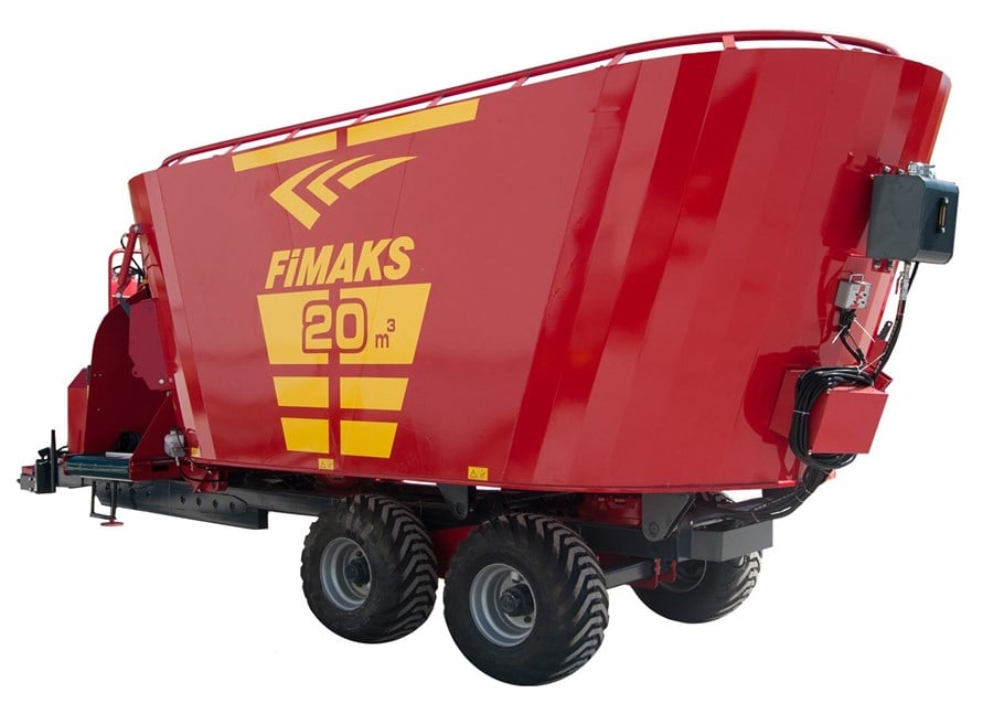 ÇİFT HELEZONLU DİKEY YEM KARMA MAKİNESİ 20 M3