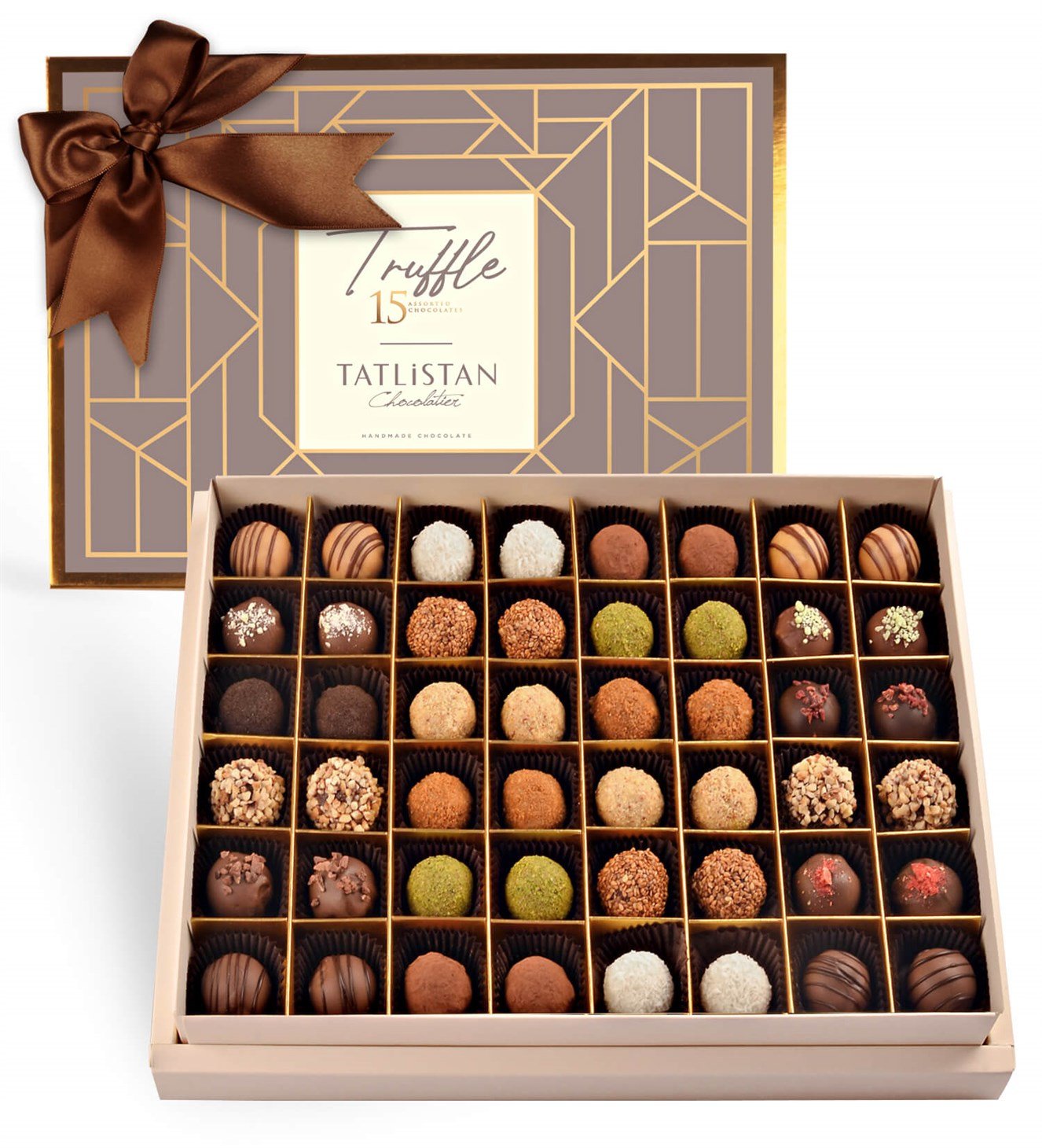15 Çeşitli Trüf Çikolata 48'li