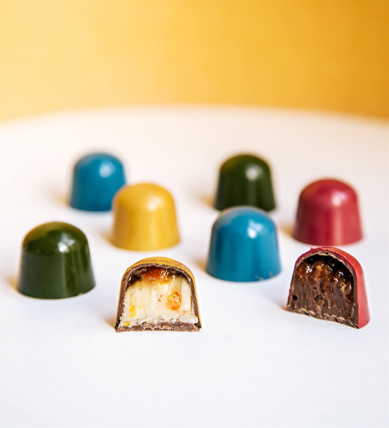 6 Çeşitli Kış Reçelli Bonbon Yılbaşı Çikolatası 30'lu