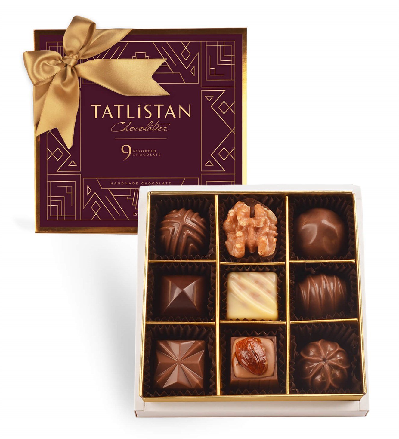 9 Çeşitli Artisan Çikolata 9'lu