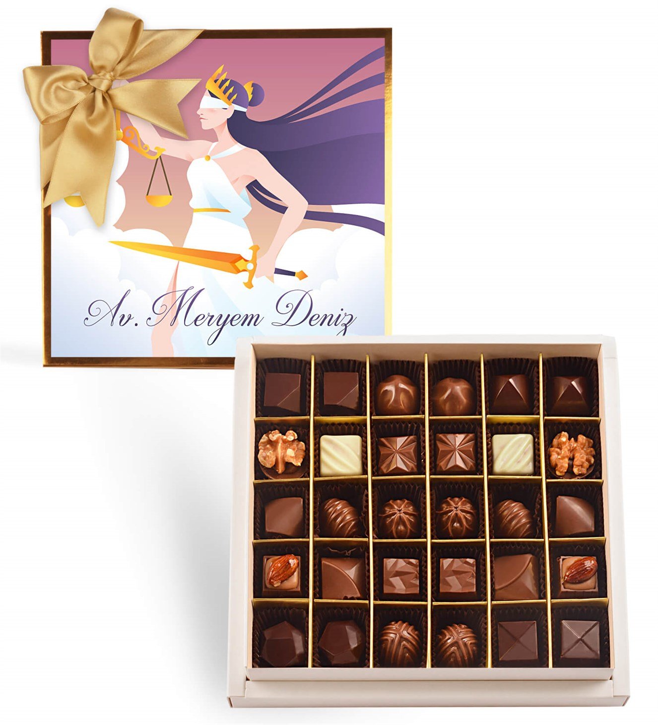 Adalet Tanrıçalı İsme Özel Spesiyal Çikolata