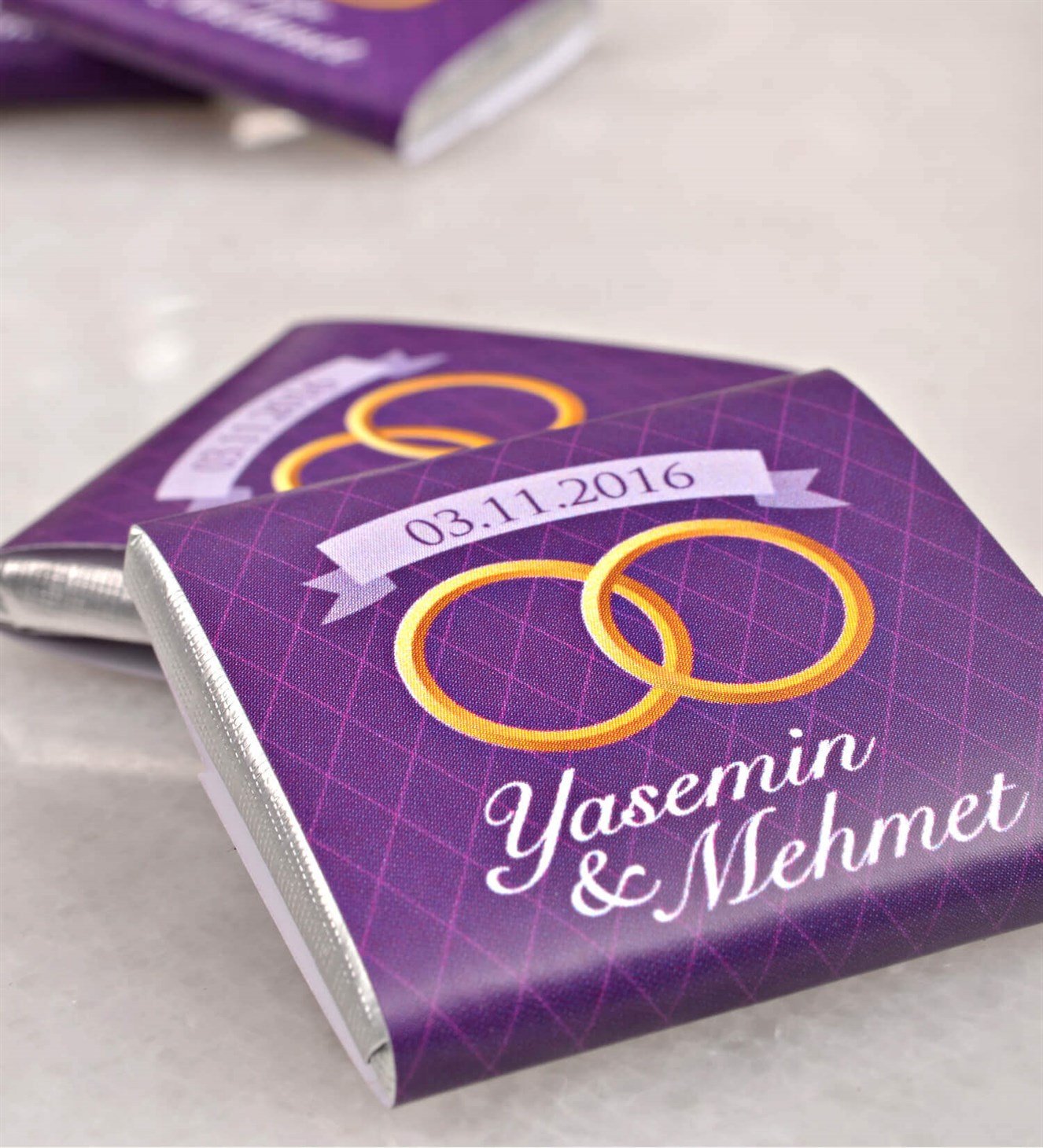 Alyanslı İsimli Söz & Nişan Çikolatası