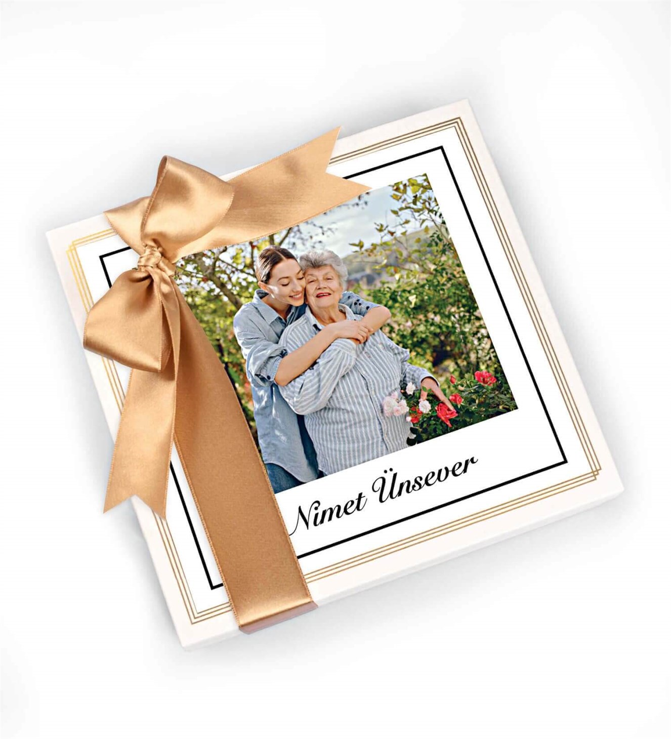 Anneler Gününe Özel İsimli ve Fotoğraflı Spesiyal Çikolata 25'li