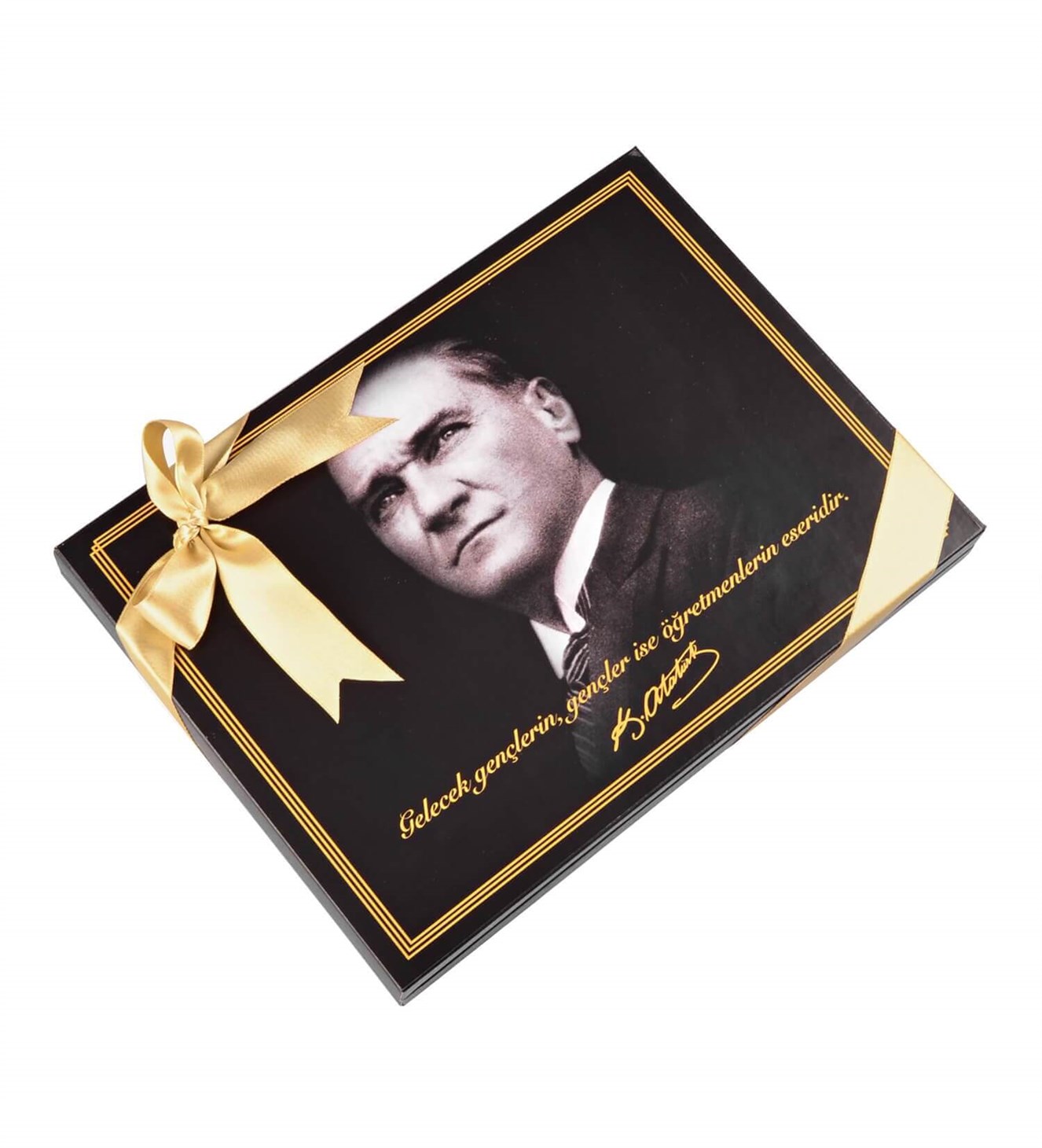 Atatürk'lü Öğretmenler Günü Sargılı Madlen Çikolata 48'li