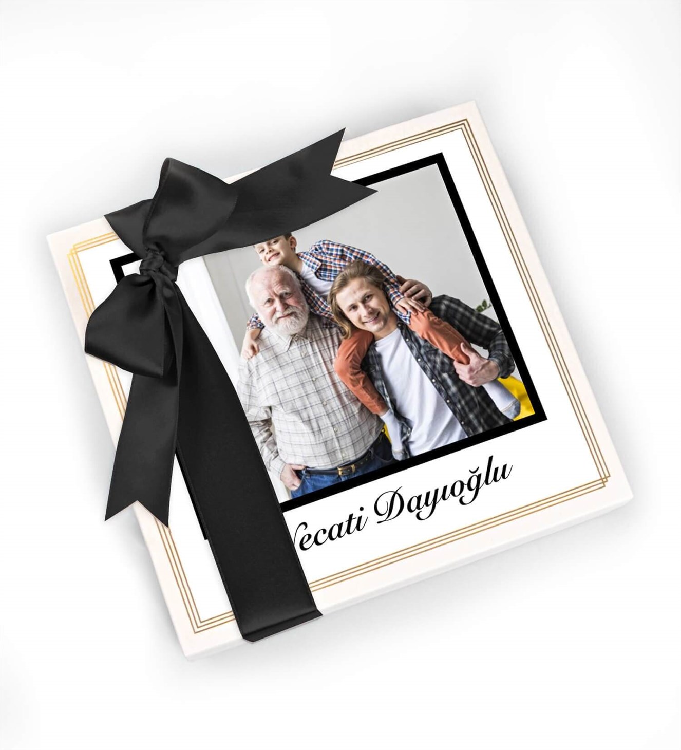 Babalar Gününe Özel İsimli ve Fotoğraflı Spesiyal Çikolata 25'li