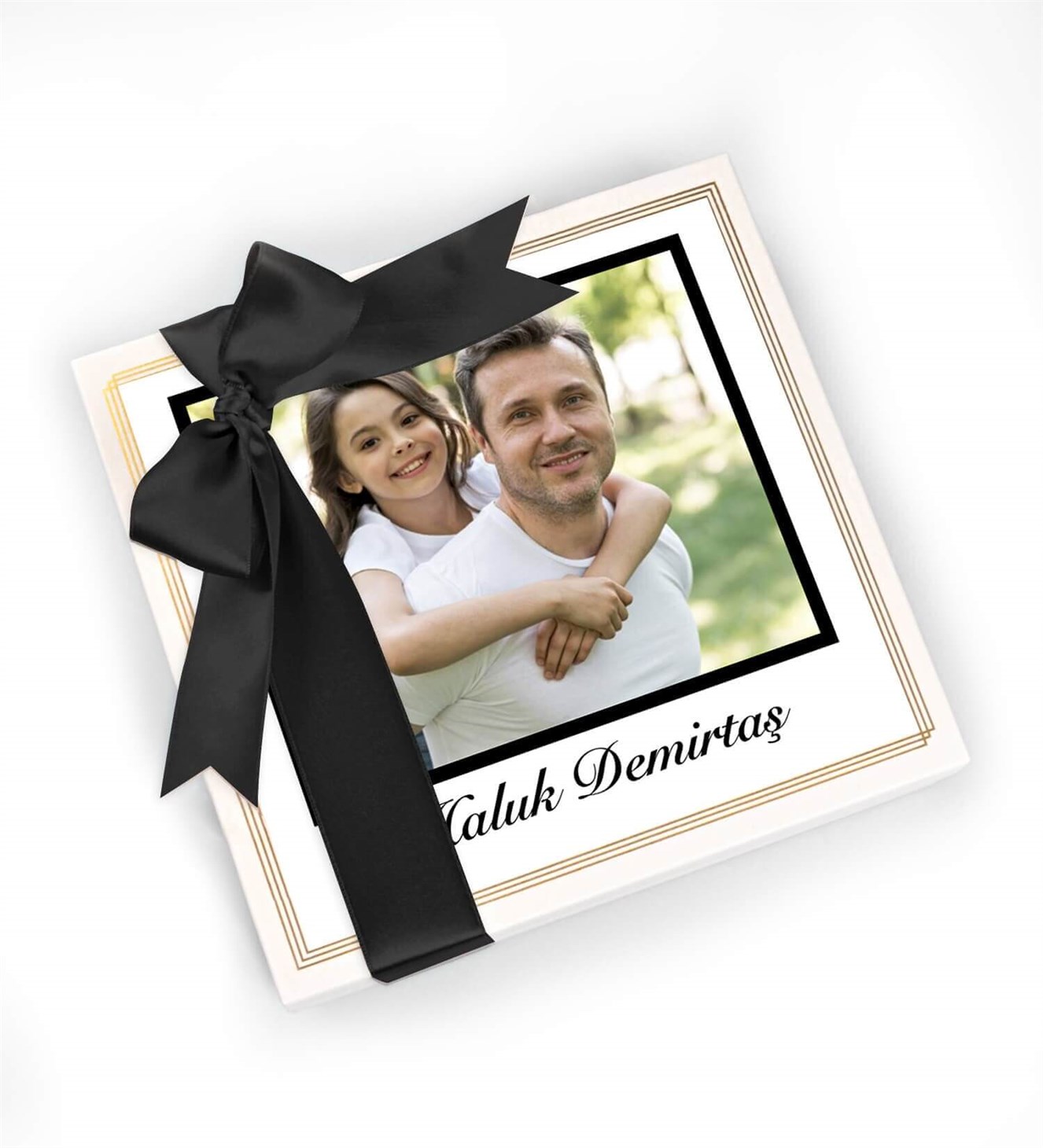 Babalar Gününe Özel İsimli ve Fotoğraflı Spesiyal Çikolata 16'lı