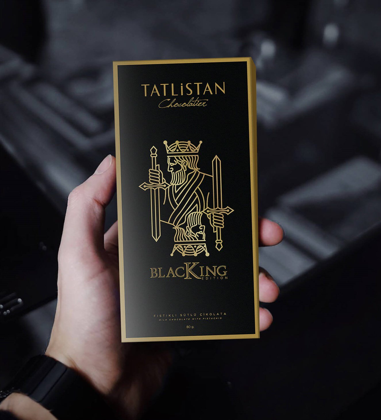 BlacKing® Edition - Fıstıklı Tablet Çikolata