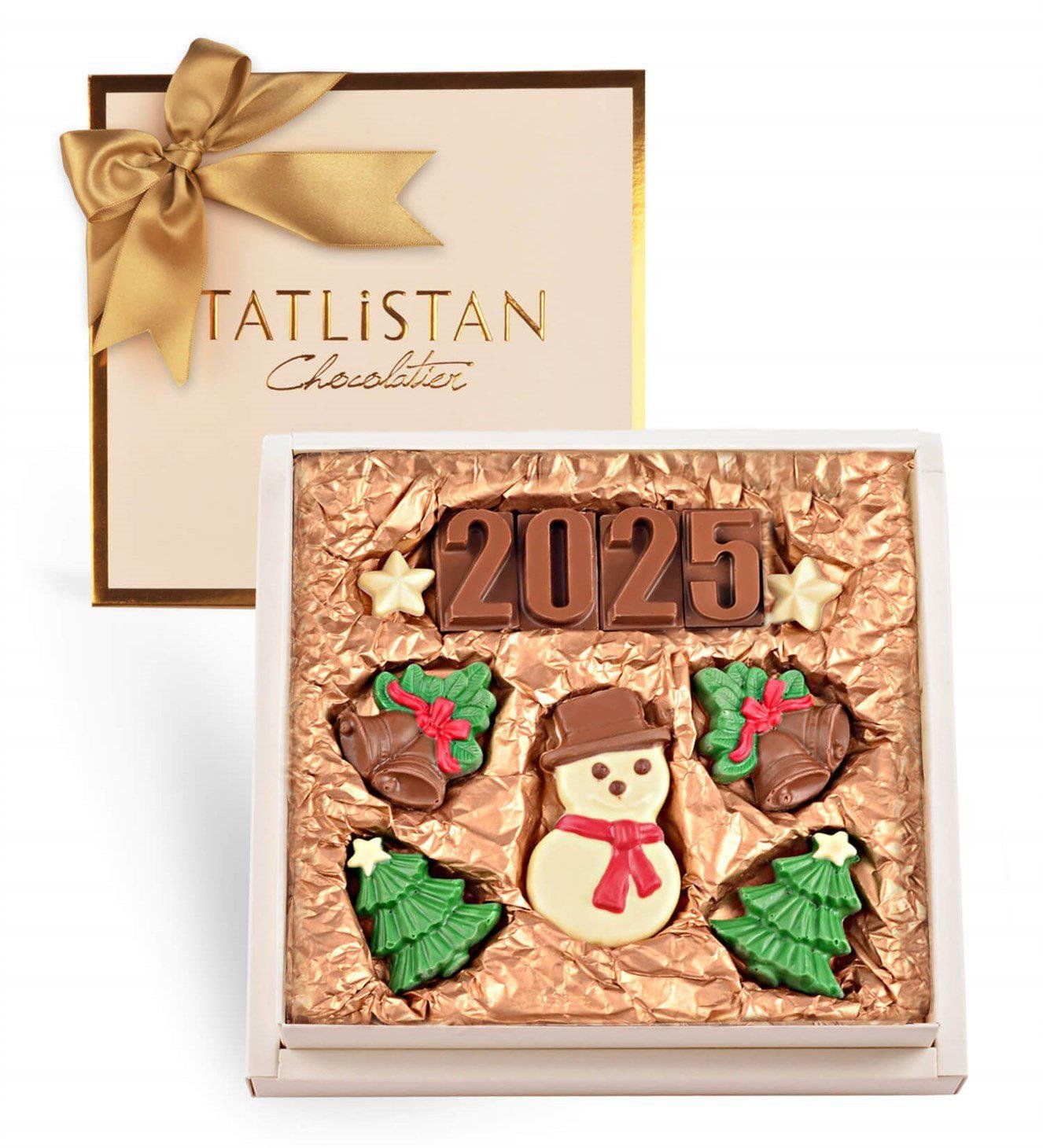 Yıldızlı ve Tarihli Yılbaşı Çikolatası