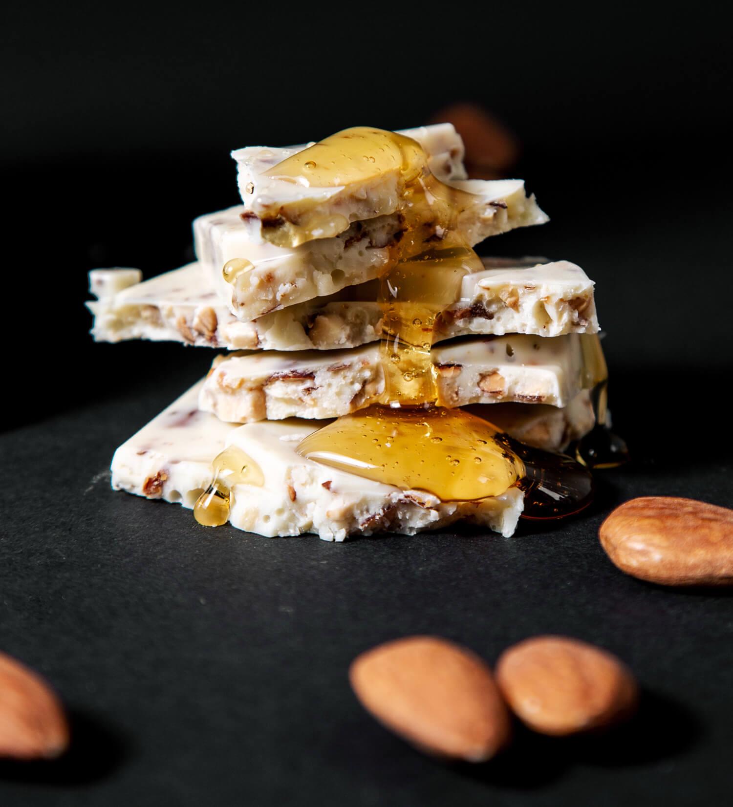 Bal & Bademli Beyaz Tablet Çikolata