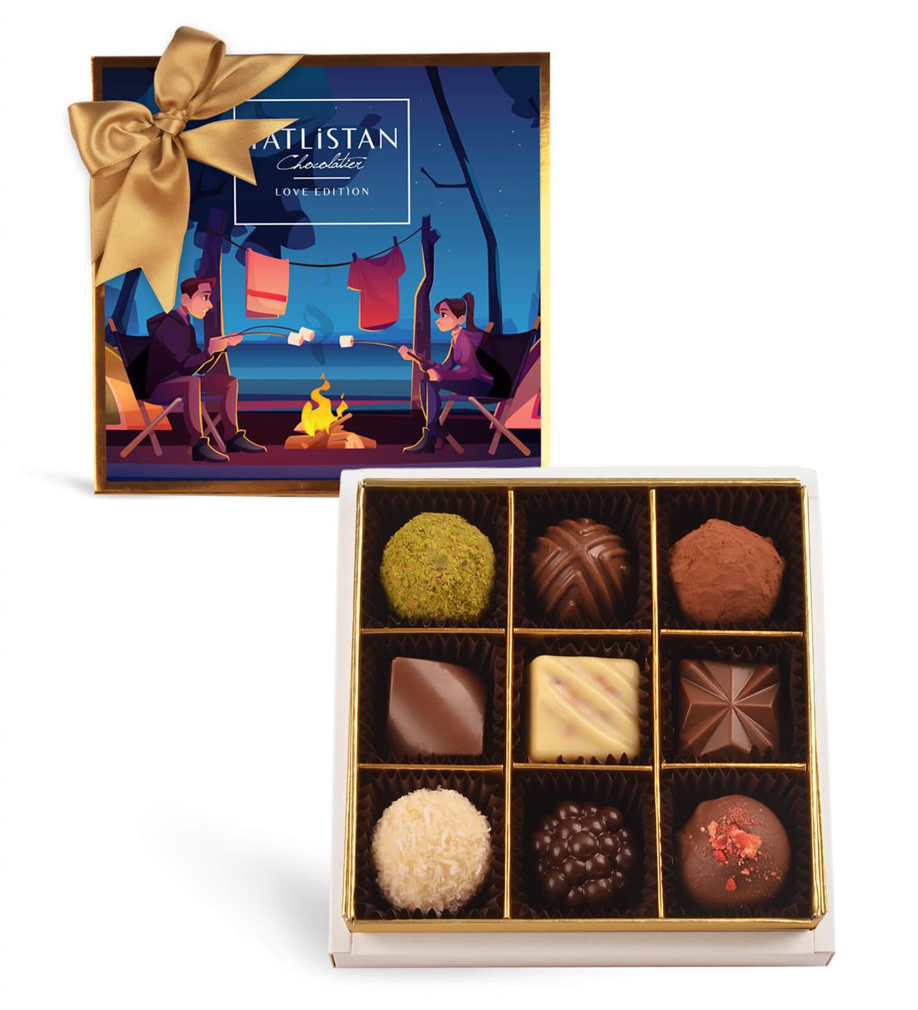 Camping Love | 9 Çeşitli Artisan Çikolata 9'lu