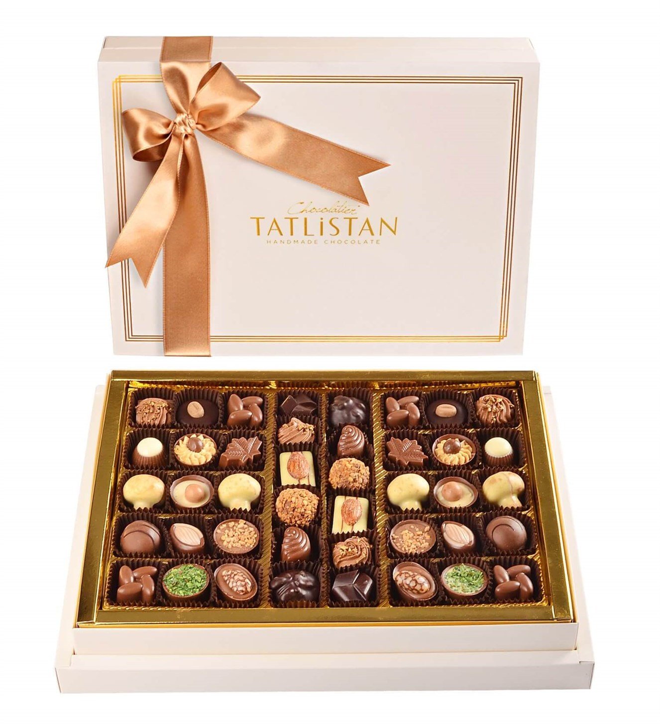 Cappuccinolu, Tahinli, Fıstıklı Spesiyal Belçika Çikolatası 42'li