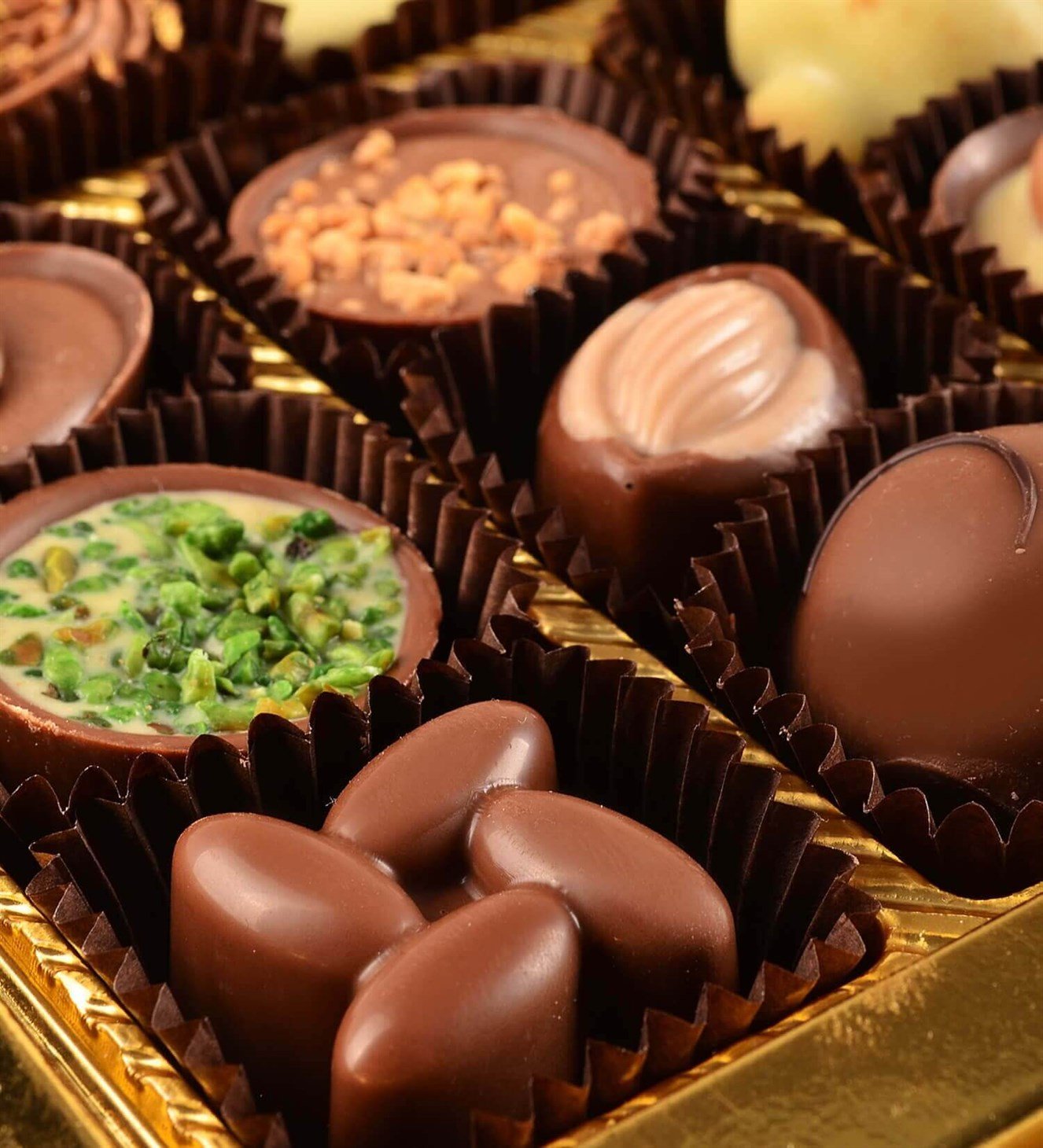 Cappuccinolu, Tahinli, Fıstıklı Spesiyal Belçika Çikolatası 42'li