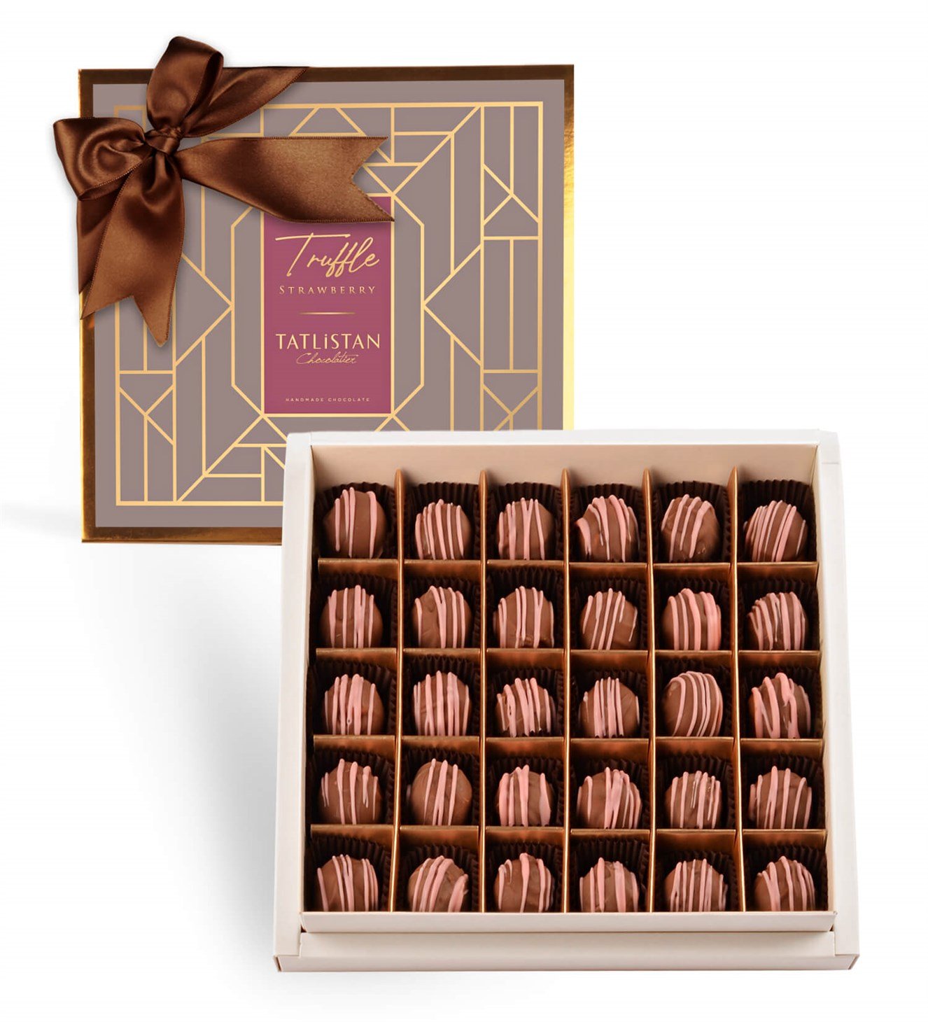 Çilekli Trüf Çikolata 30'lu