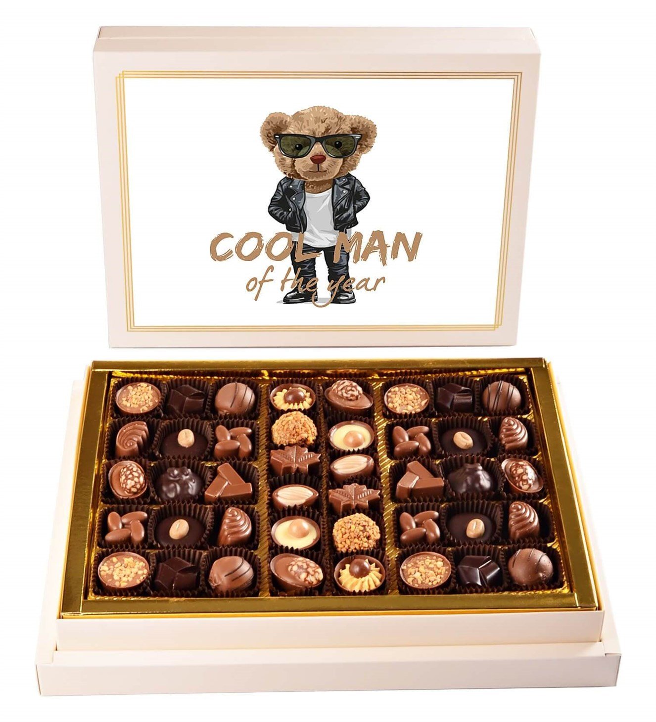 Cool Man Deri Ceketli Teddy Spesiyal Çikolata 42'li