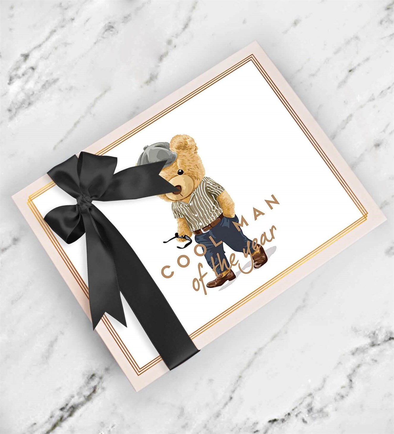 Cool Man Gri Şapkalı Teddy Spesiyal Çikolata 42'li