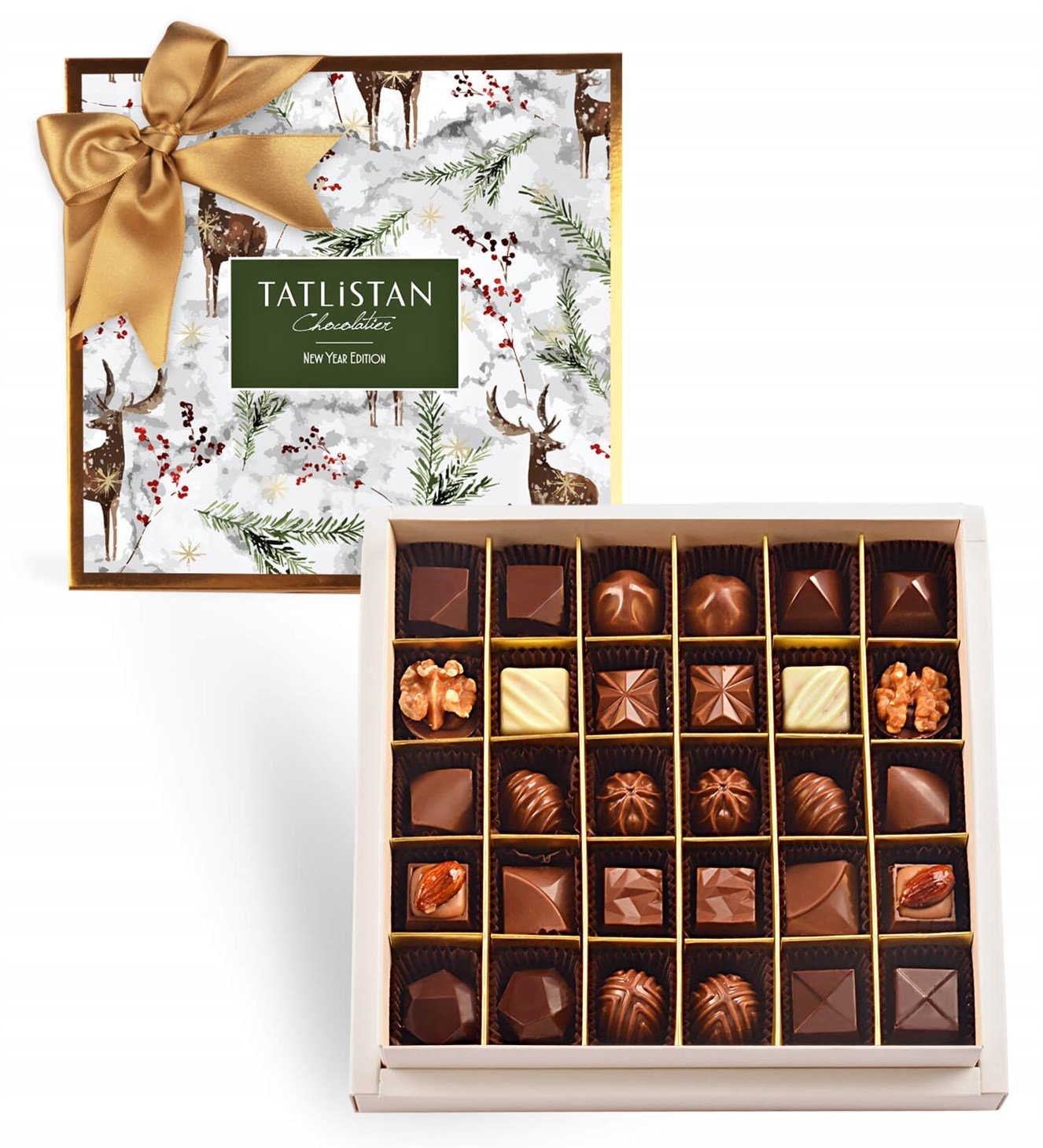 Geyik ve Kokinalar 15 Çeşitli Artisan Çikolata 30'lu