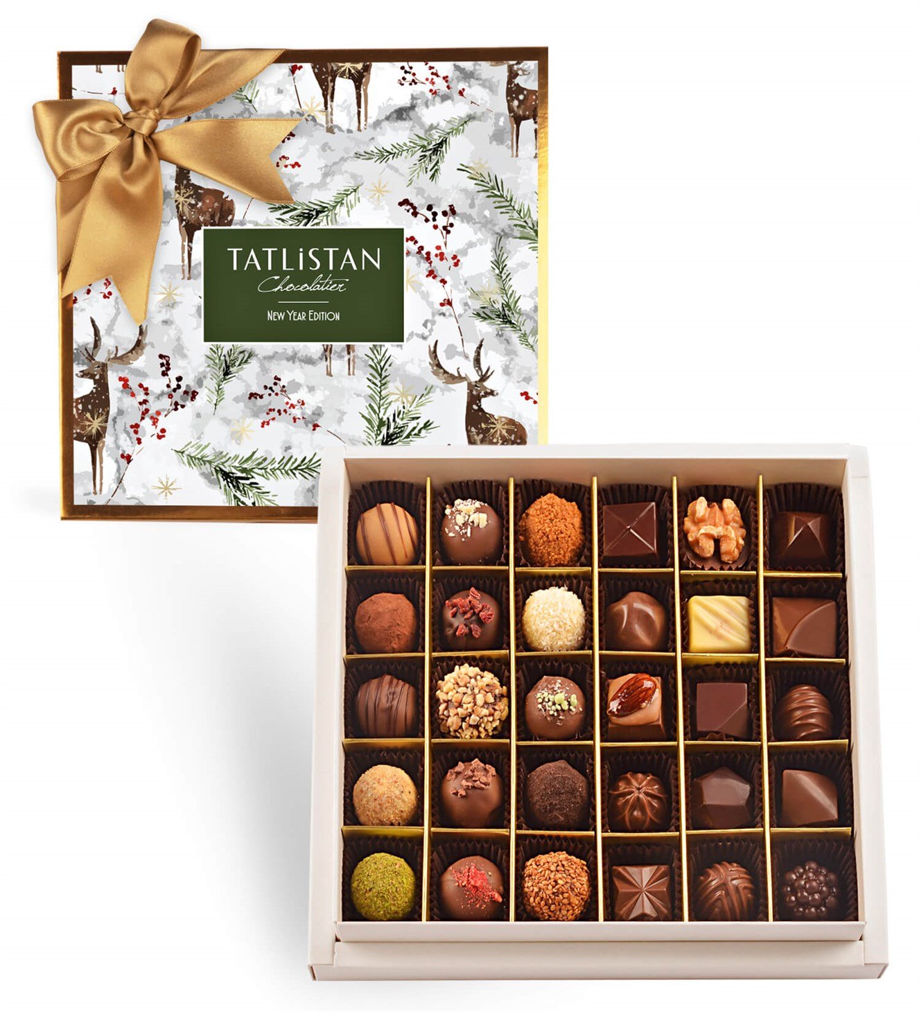 Geyik ve Kokinalar 30 Çeşitli Artisan ve Trüf Çikolata 30'lu