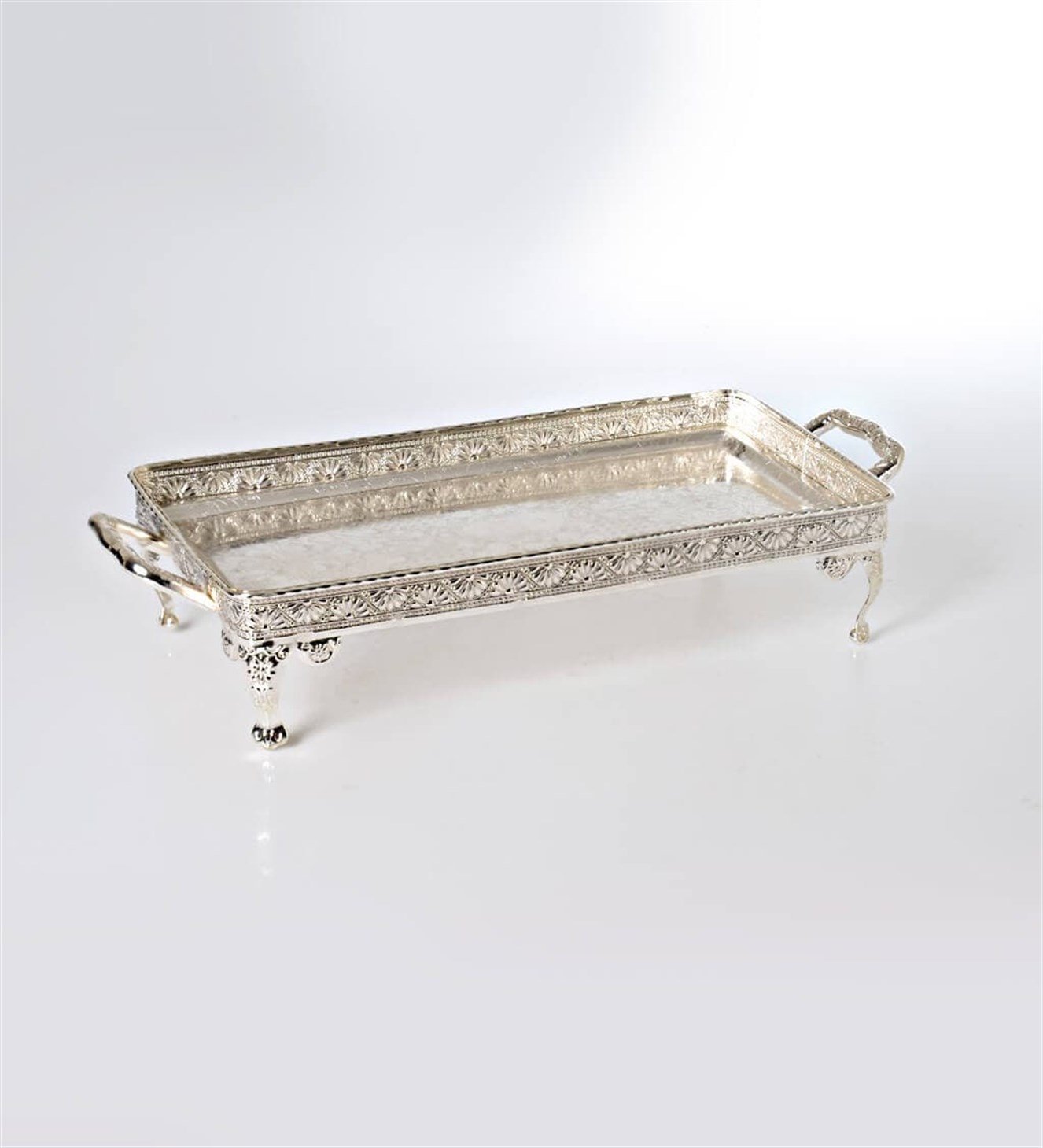 Gümüş Ayaklı Tepsi Söz & Nişan Tepsisi