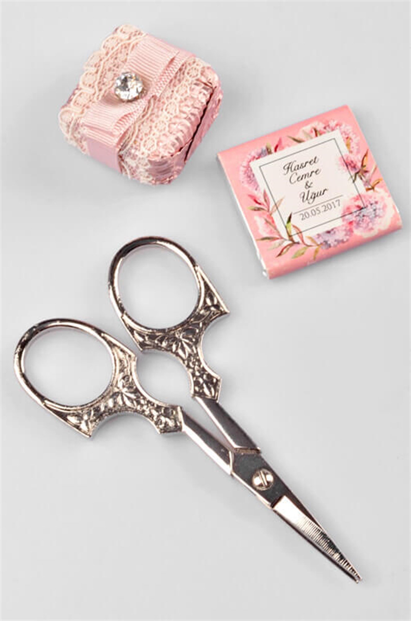 Gümüş Kaplama Söz & Nişan Makası