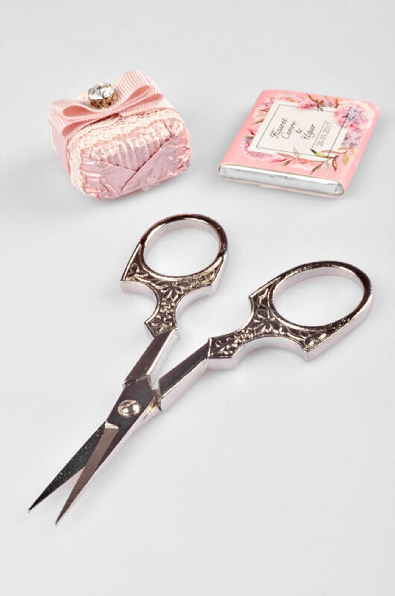 Gümüş Kaplama Söz & Nişan Makası