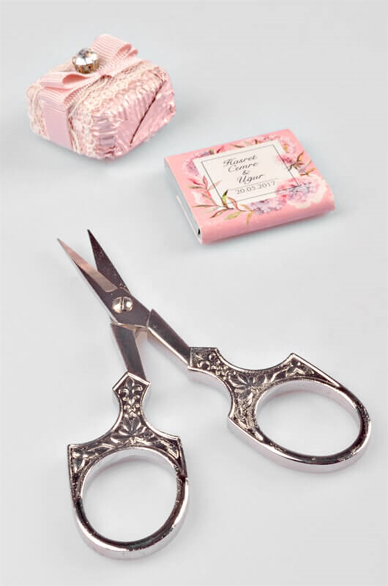 Gümüş Kaplama Söz & Nişan Makası