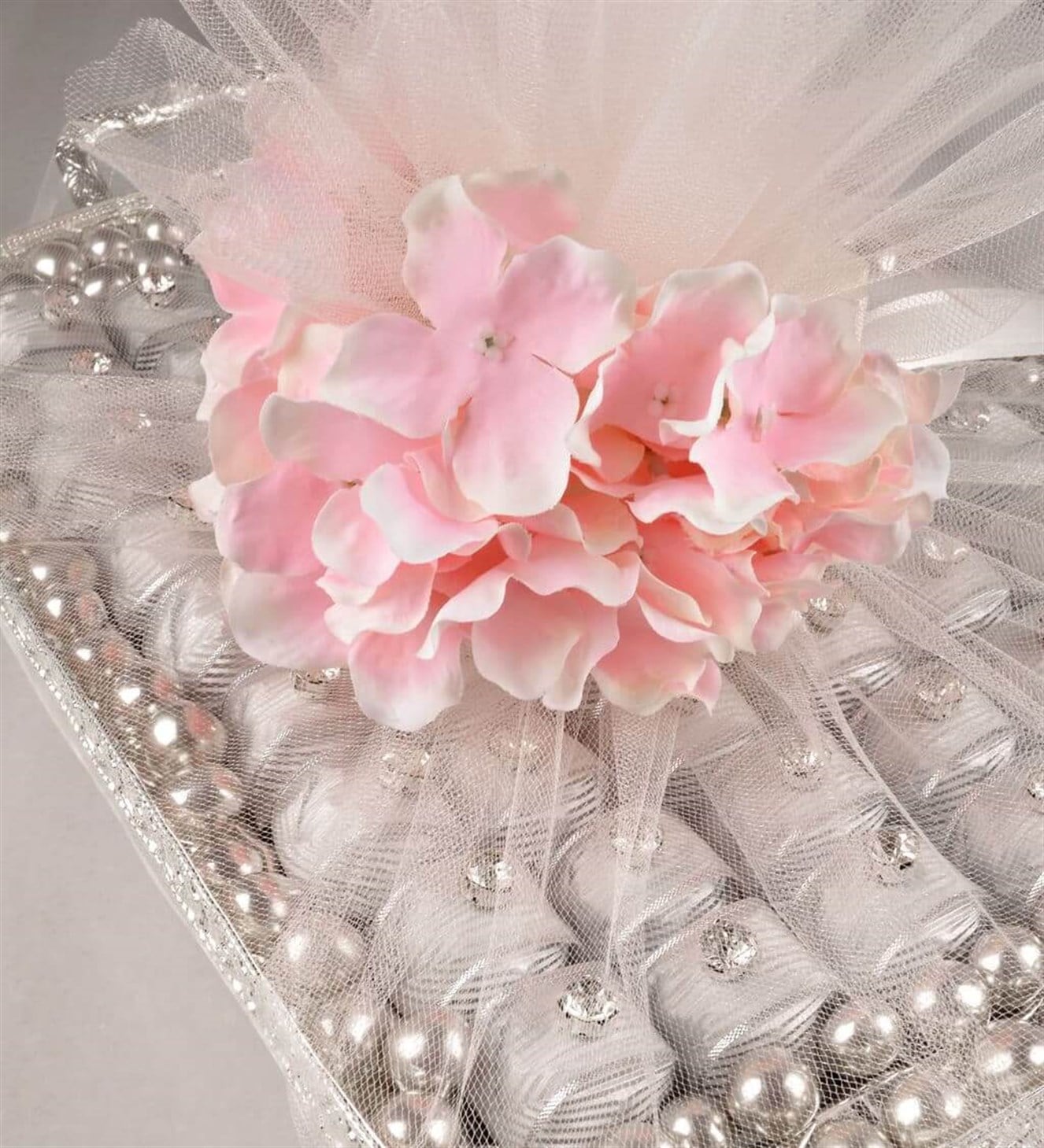 Gümüş Taşlı Söz & Nişan Çikolata Tepsisi