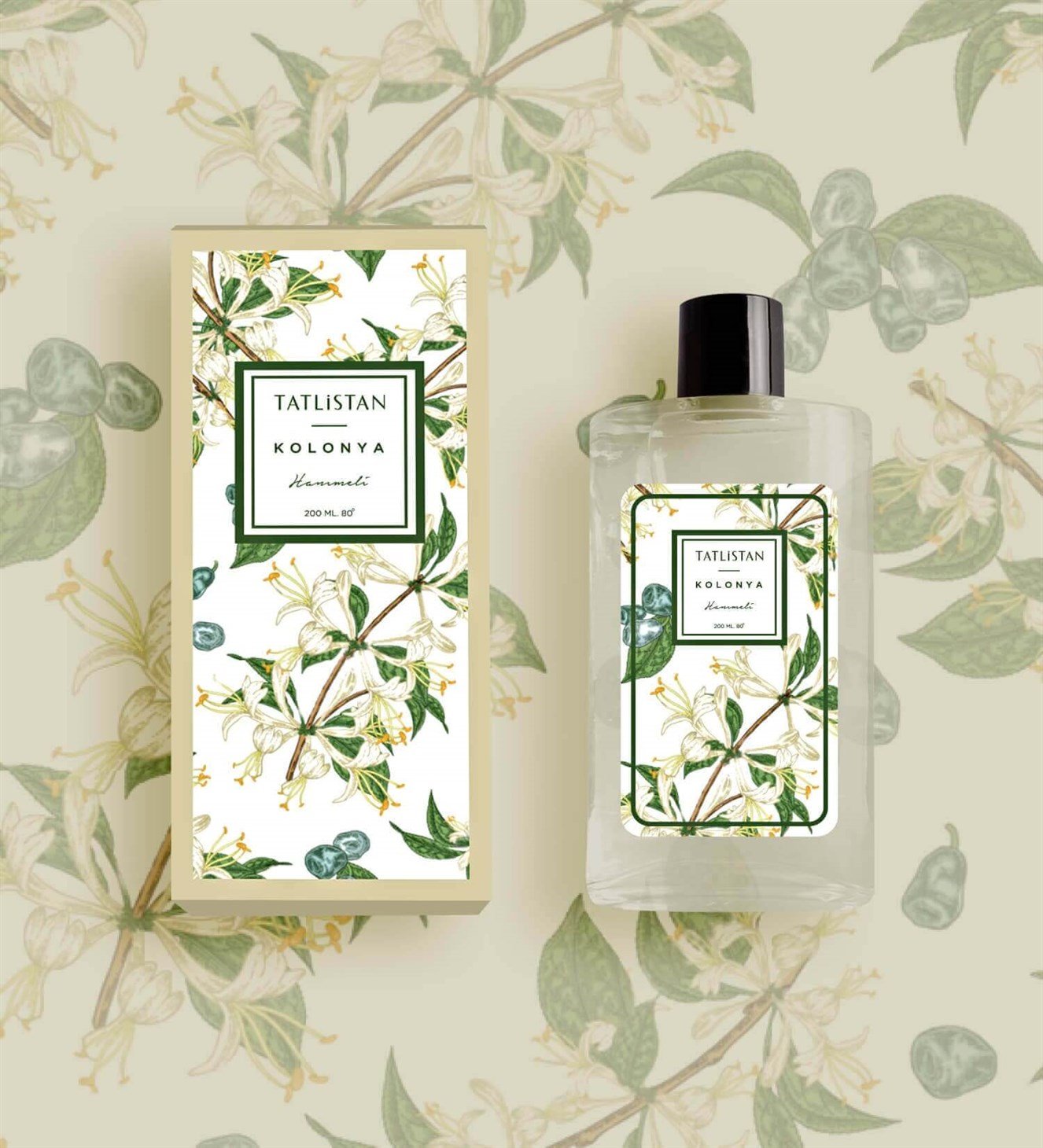 Hanımeli Kolonyası Cam Şişe 200 ml