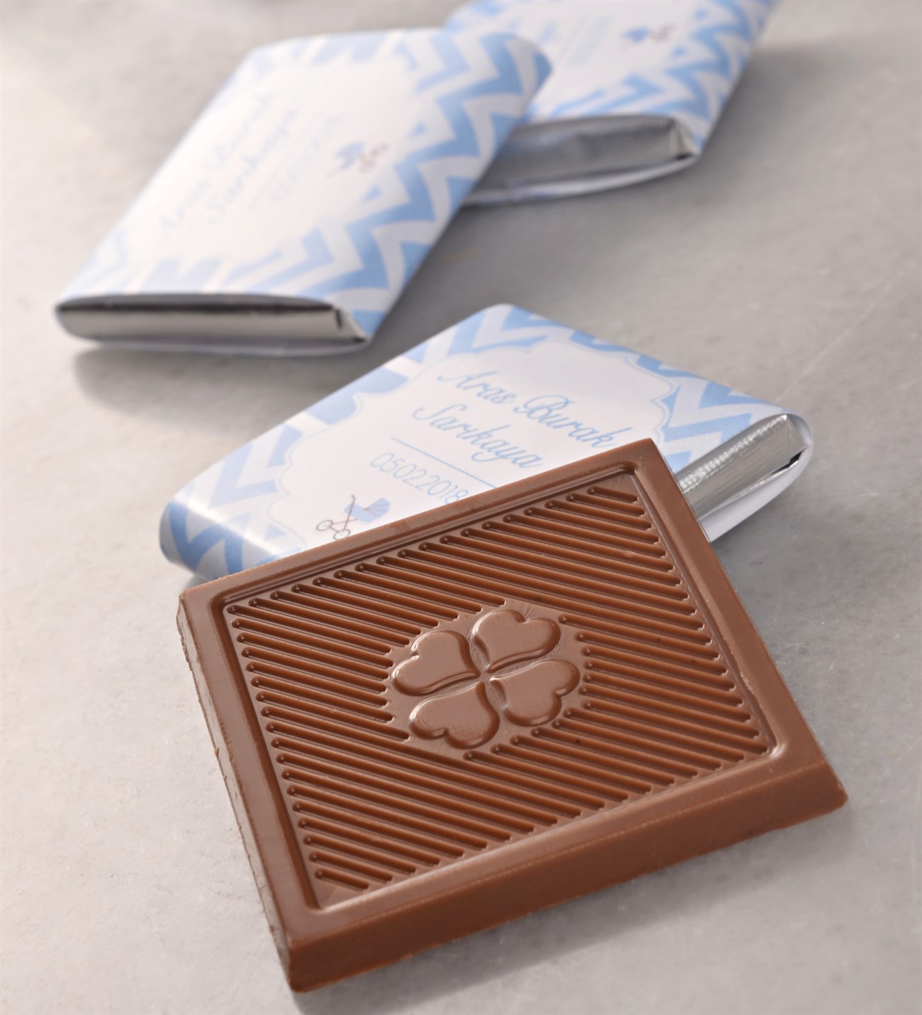 İsimli Erkek Bebek Çikolatası