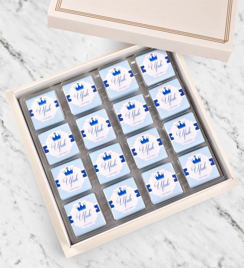 İsimli Nazar Boncuklu Madlen Çikolata