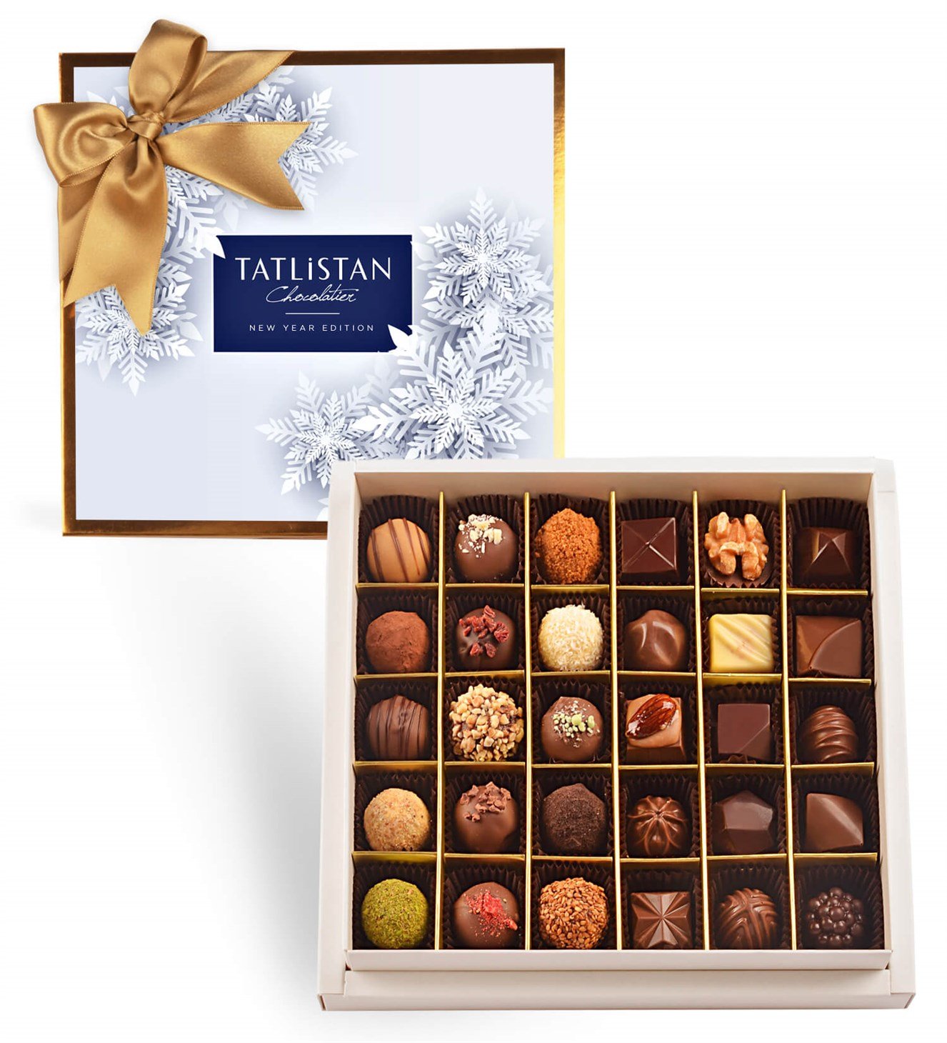 Kar Taneleri 30 Çeşitli Artisan ve Trüf Çikolata 30'lu