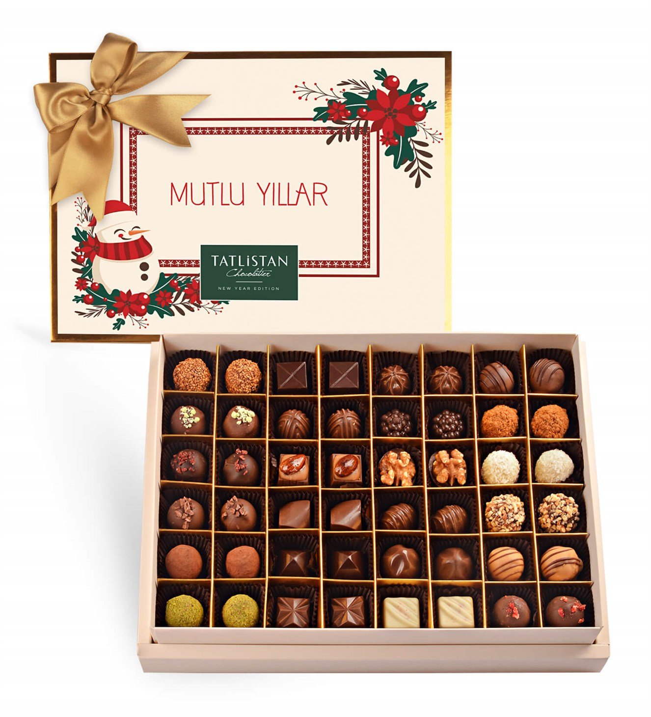 Kardan Adam ve Kokinalar 24 Çeşitli Artisan ve Trüf Çikolata 48'li