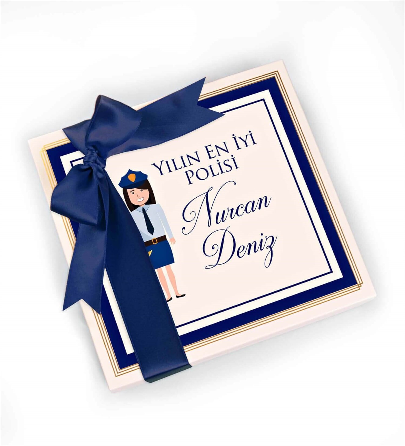 Kişiye Özel En İyi Kadın Polis Spesiyal Çikolata 16'lı