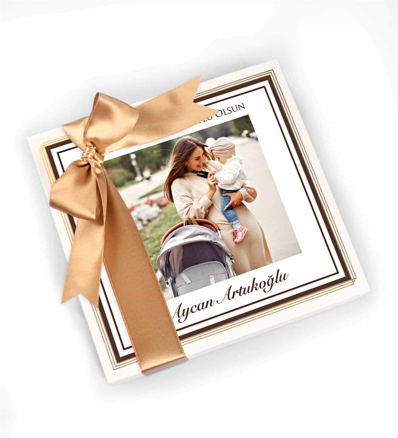 Kişiye Özel İsimli, Fotoğraflı İlk Anneler Günü Spesiyal Çikolata 25'li