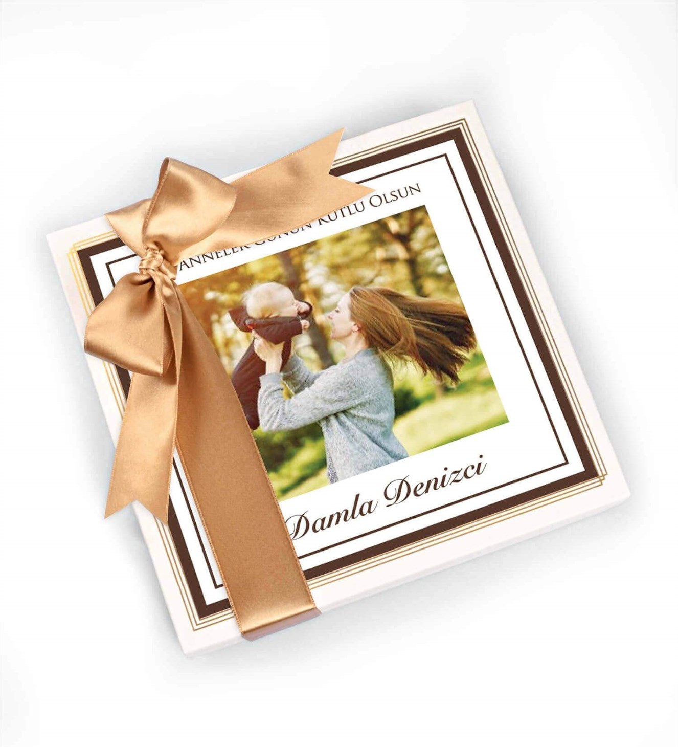 Kişiye Özel İsimli, Fotoğraflı İlk Anneler Günü Spesiyal Çikolata 9'lu