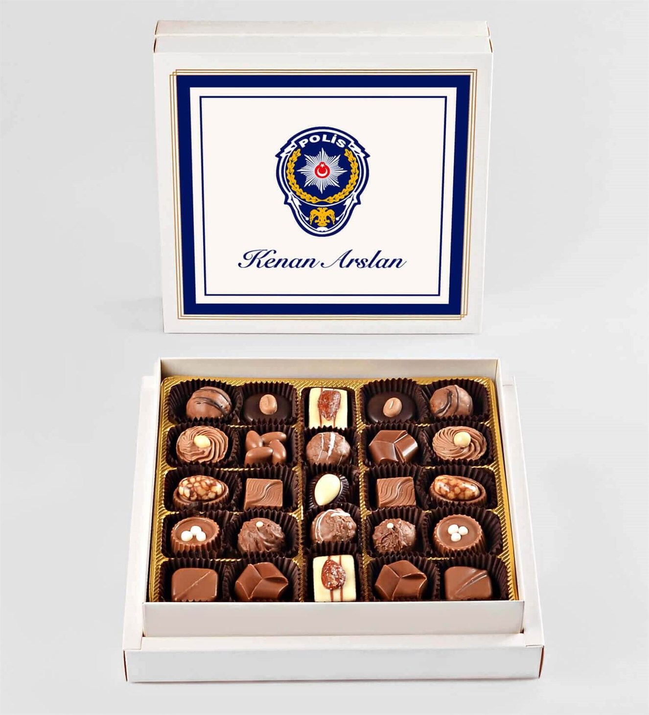 Kişiye Özel İsimli Polis Haftasi Spesiyal Çikolata 25'li