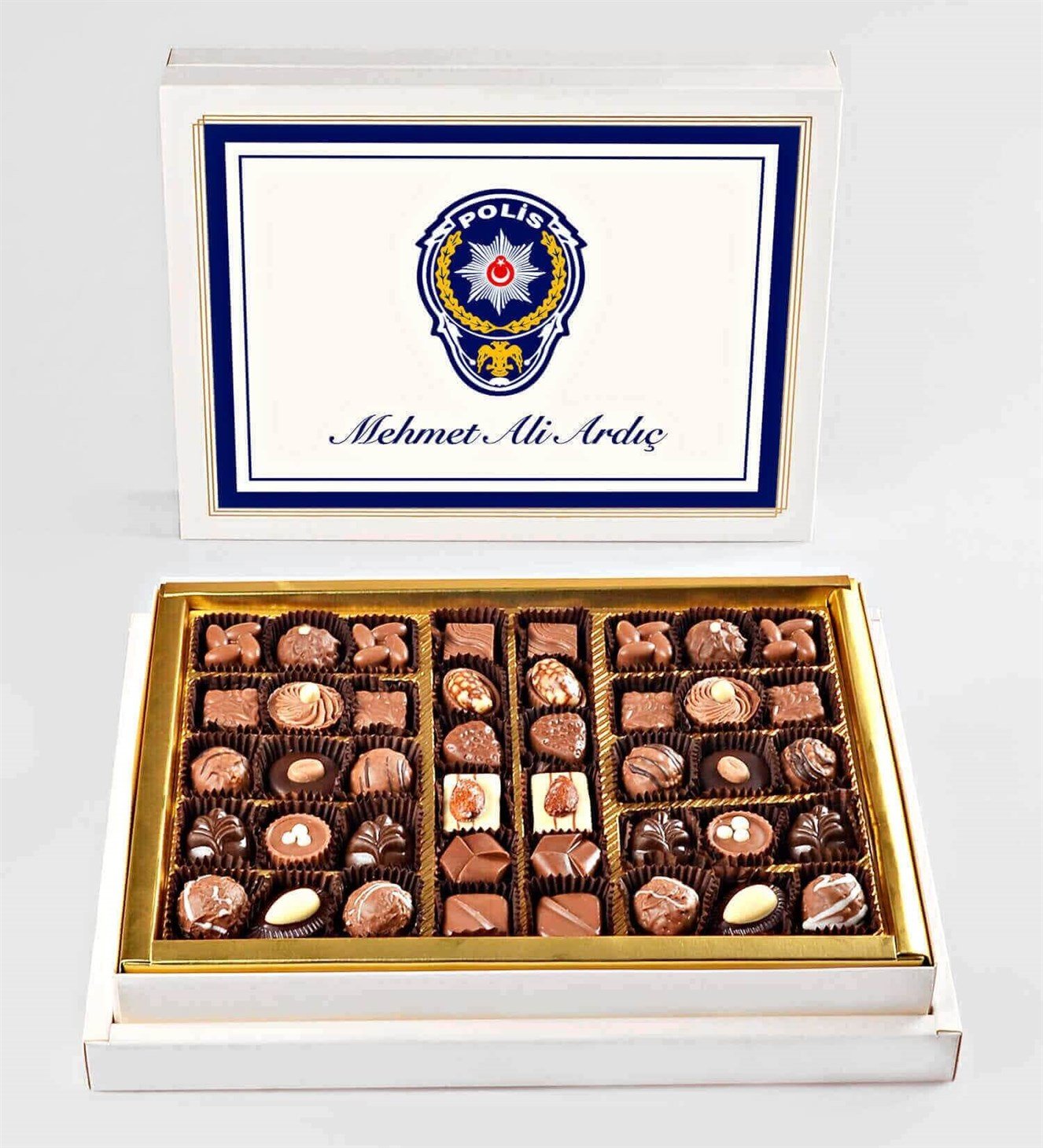 Kişiye Özel İsimli Polis Haftasi Spesiyal Çikolata 42'li