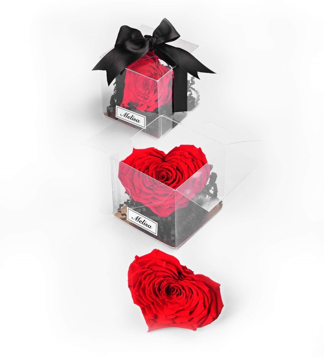 Kişiye Özel İsimli Solmayan Kalp Gül Sevgiliye Hediye