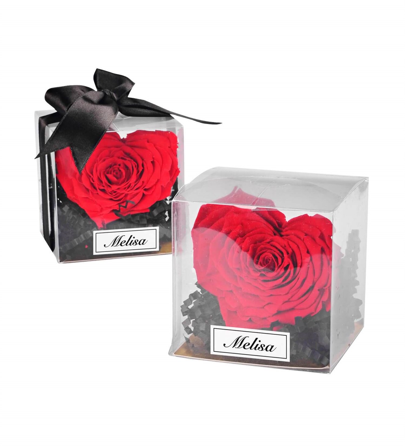 Kişiye Özel İsimli Solmayan Kalp Gül Sevgiliye Hediye