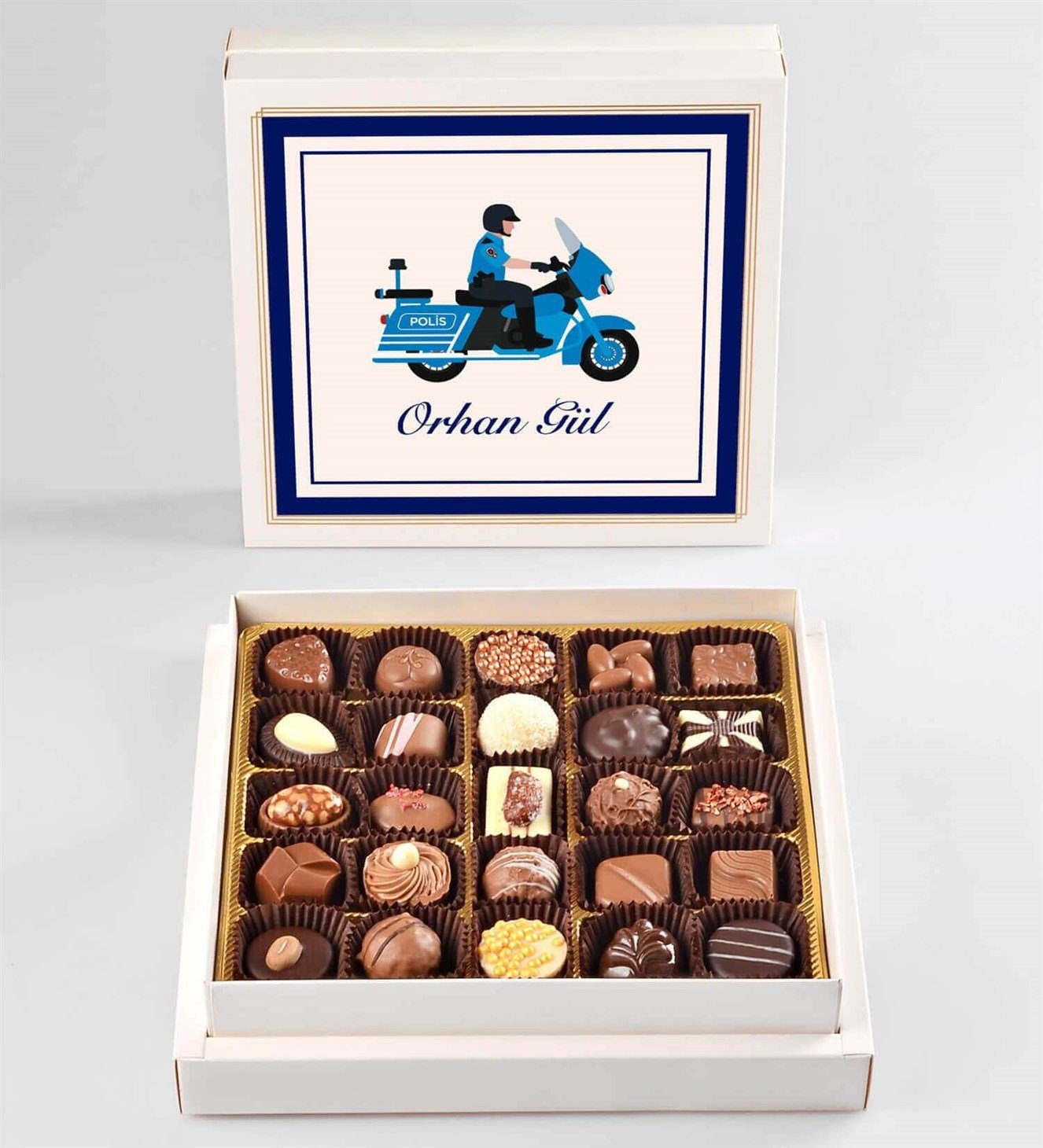 Kişiye Özel İsimli Yunus Polis Spesiyal Çikolata 25'li