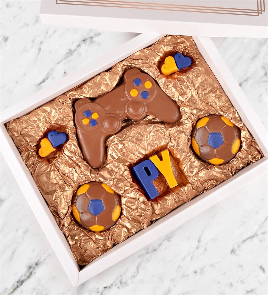 Kişiye Özel Sarı Lacivert Çikolatalar