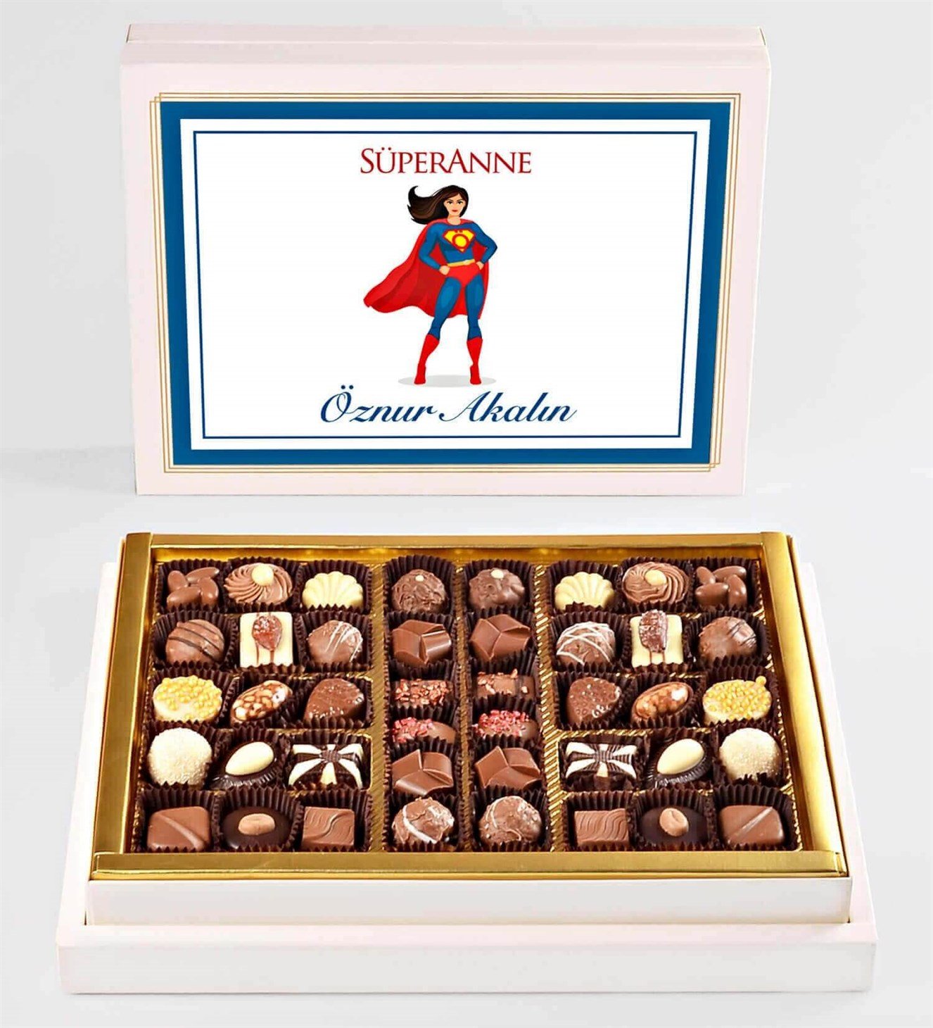 Kişiye Özel Süper Anne Spesiyal Çikolata 42'li