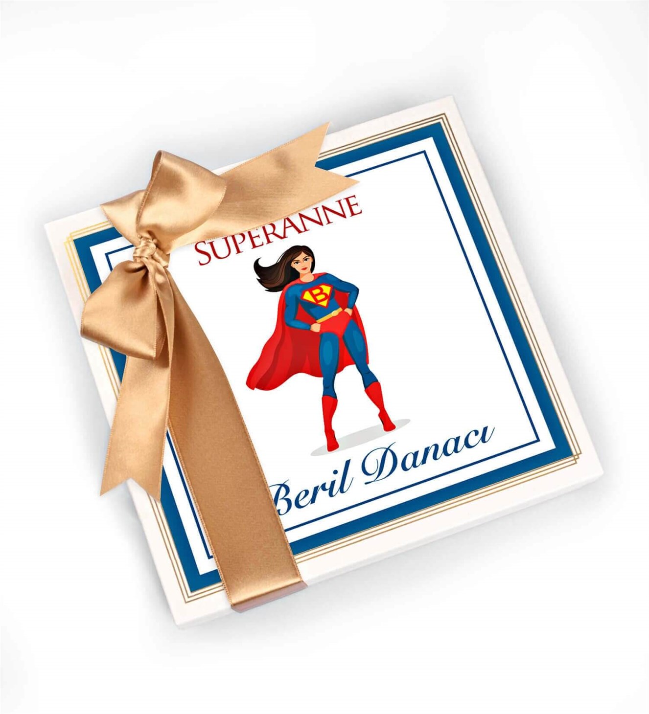 Kişiye Özel Süper Anne Spesiyal Çikolata 9'lu