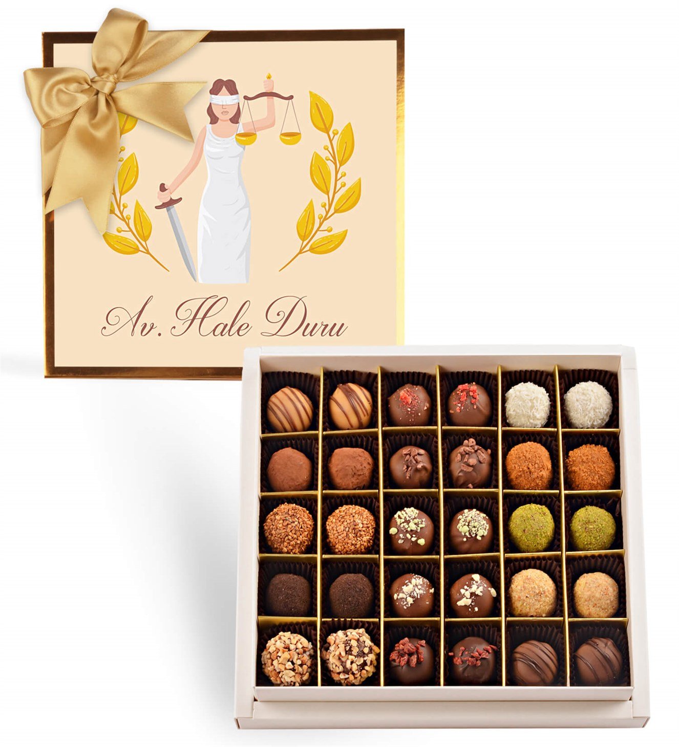 Kişiye Özel Terazili Trüf Çikolata