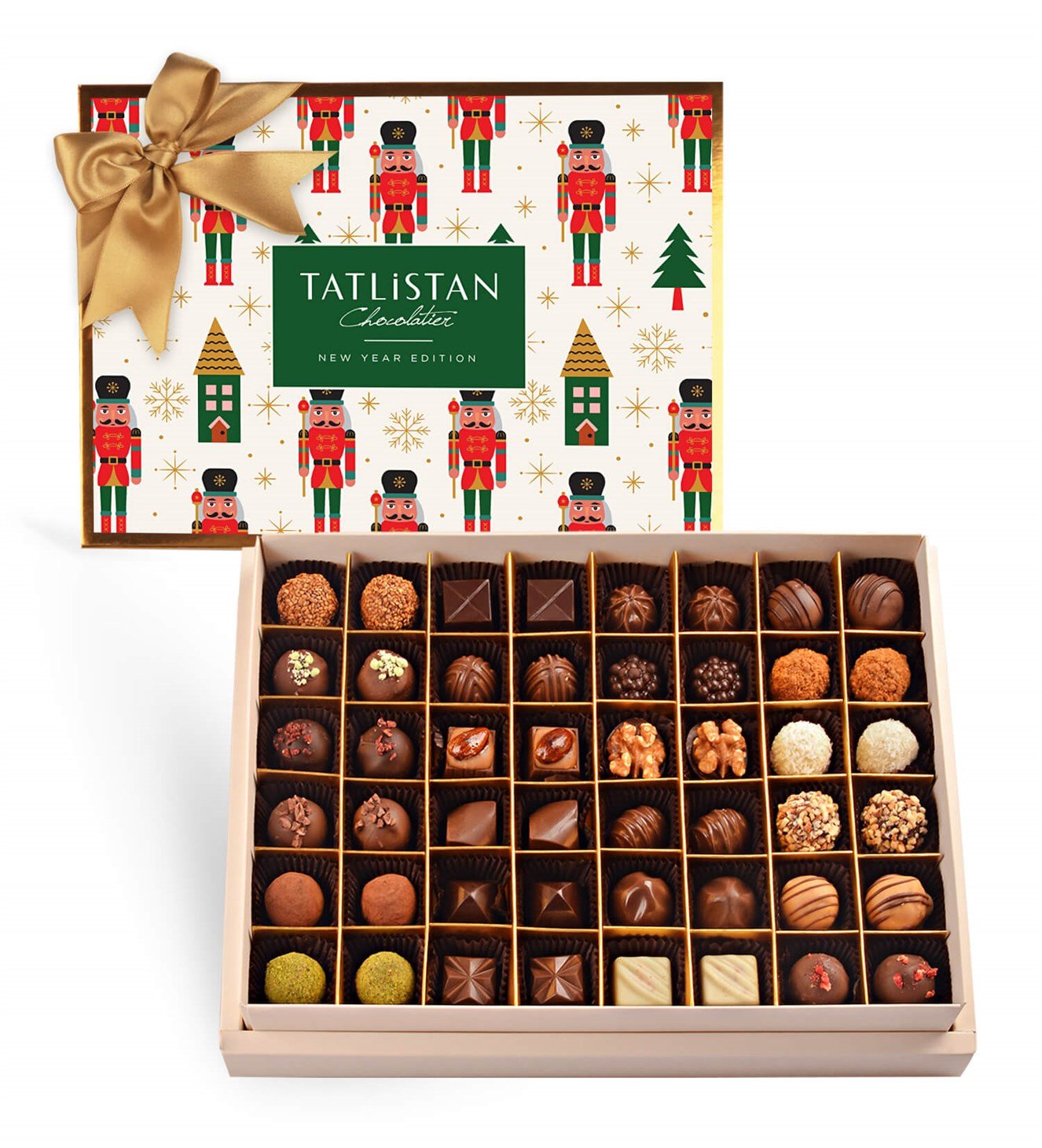 Kurşun Asker 24 Çeşitli Artisan ve Trüf Çikolata 48'li