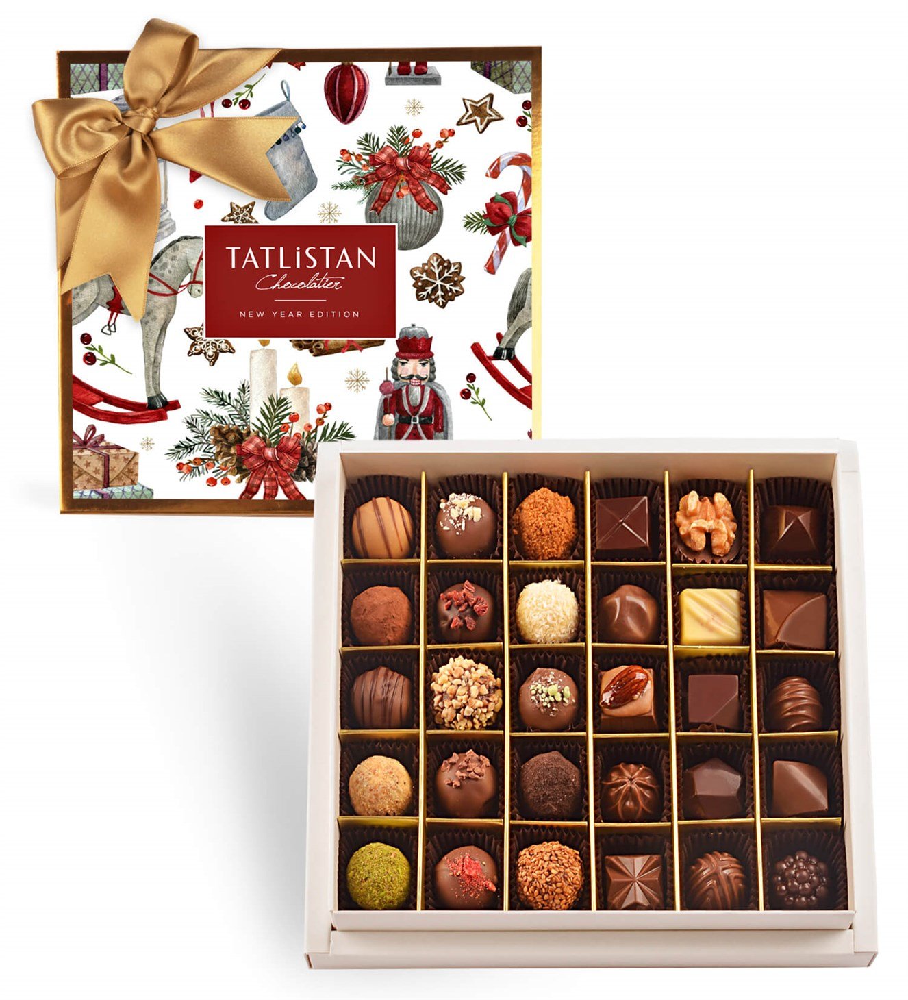 Kurşun Askerin Yılbaşı Günü 30 Çeşitli Artisan ve Trüf Çikolata 30'lu