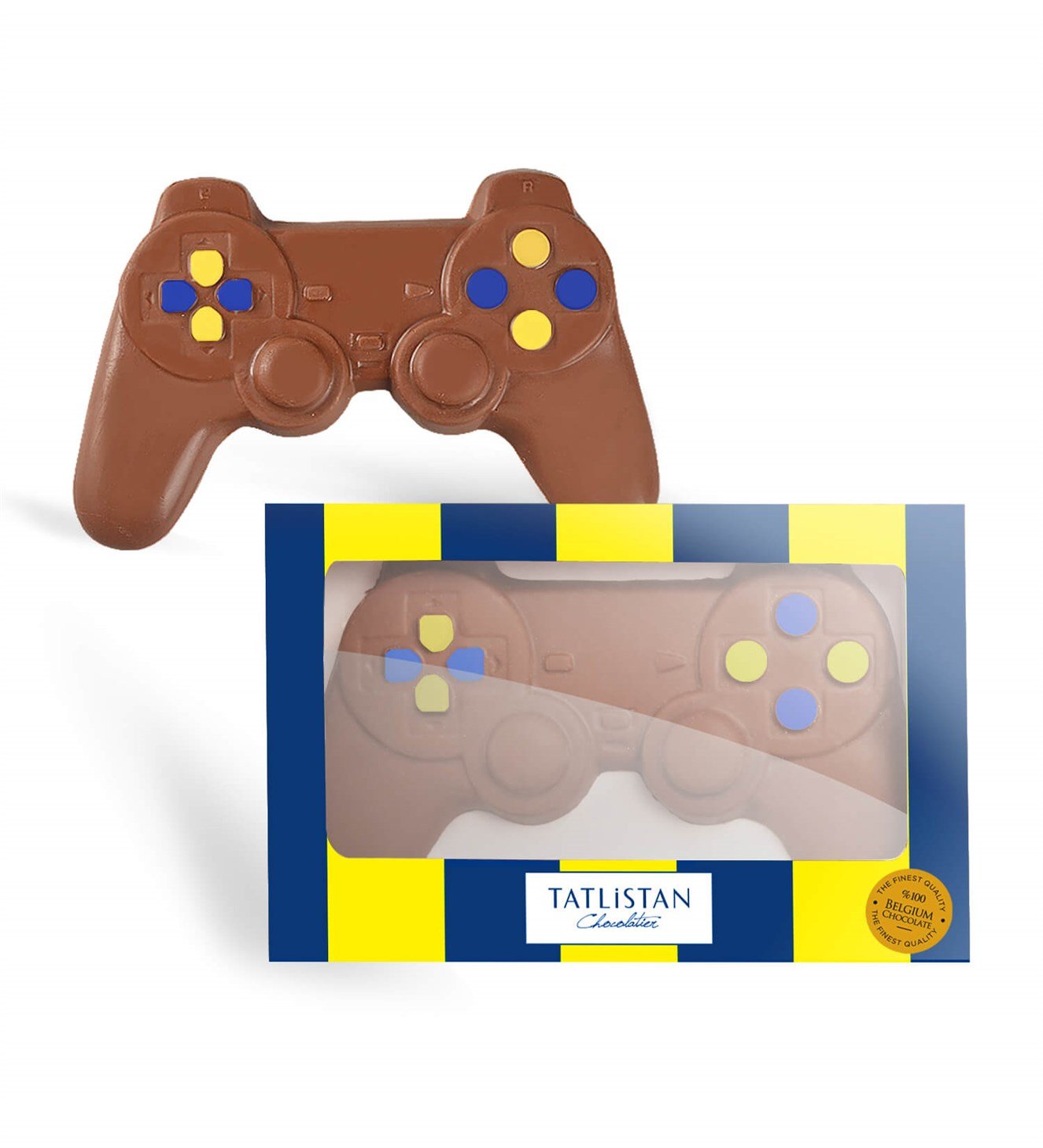 Sarı Lacivert Joystick Çikolata