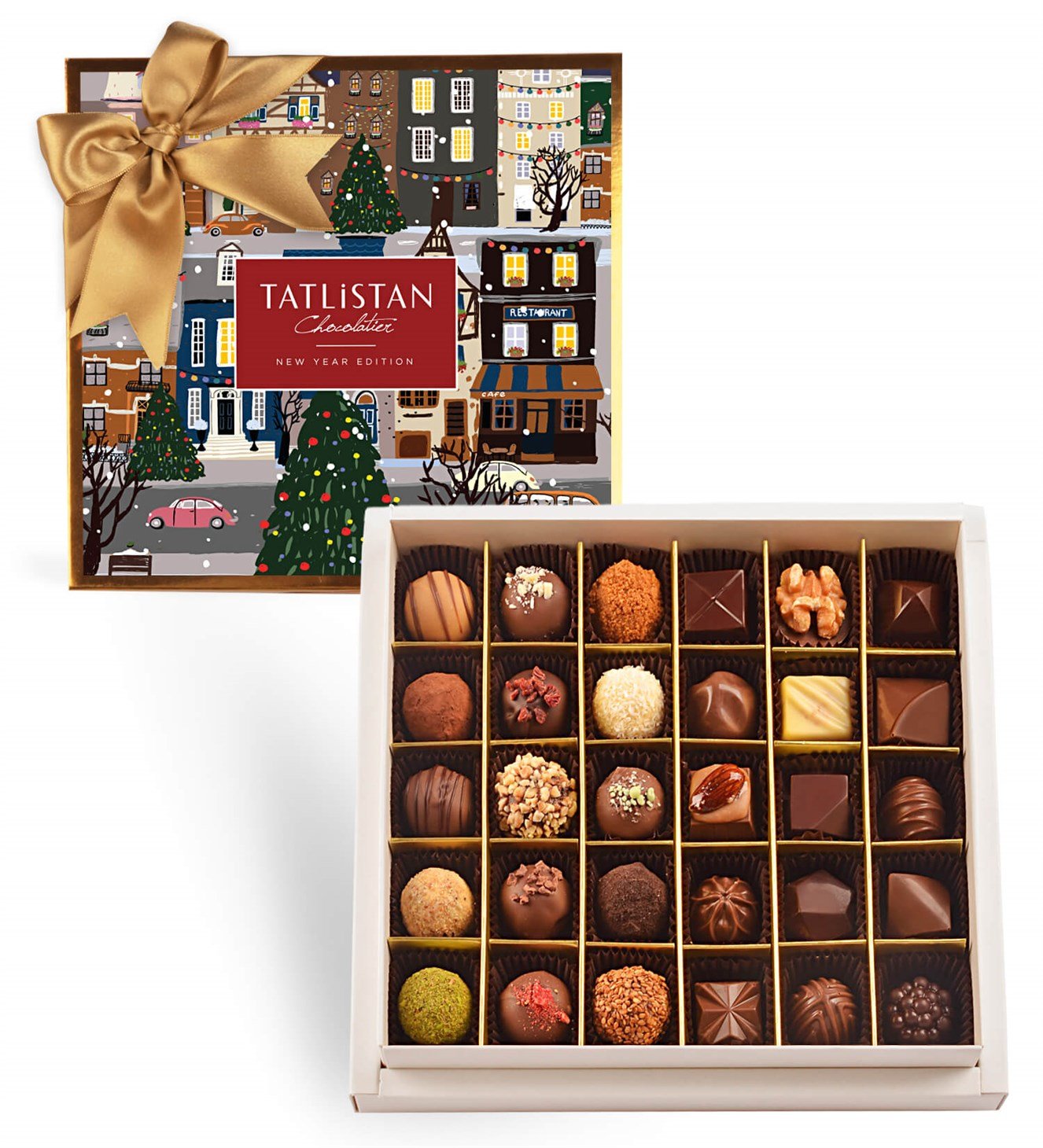 Şehirde Yeni Yıl 30 Çeşitli Artisan ve Trüf Çikolata 30'lu
