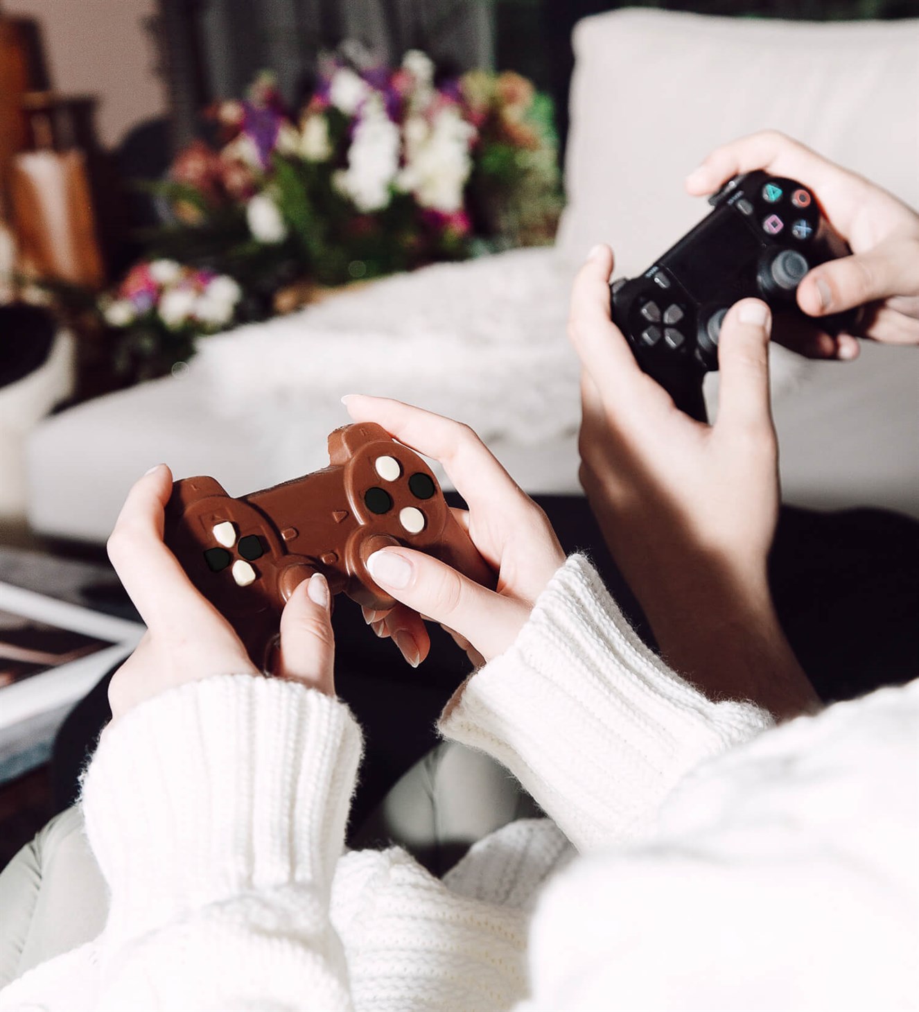 Siyah Beyaz Joystick Çikolata